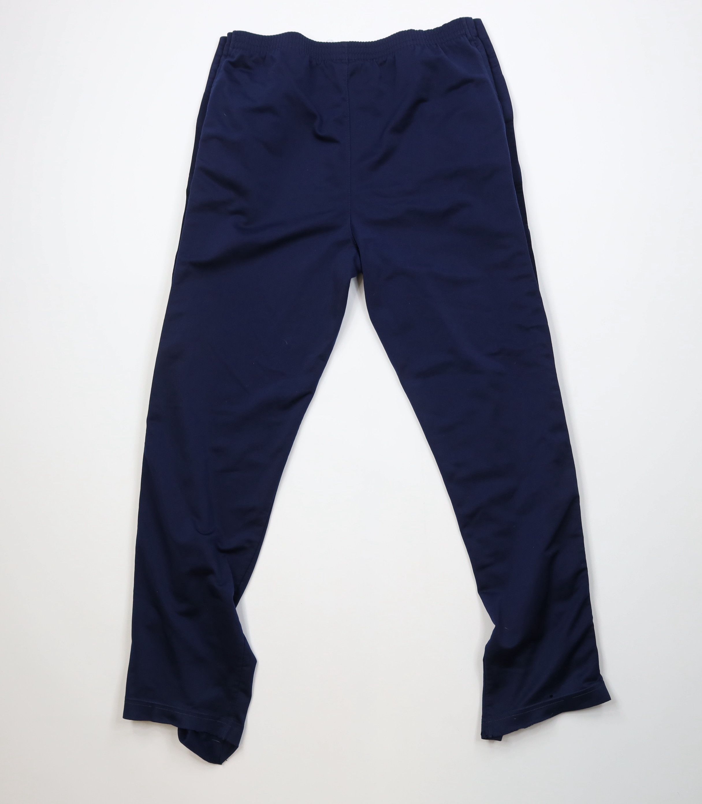 Adidas Vintage 90s Adidas Striped Wide Leg Tearaway Pants Blue Size US 32 / EU 48 - 12 Thumbnail
