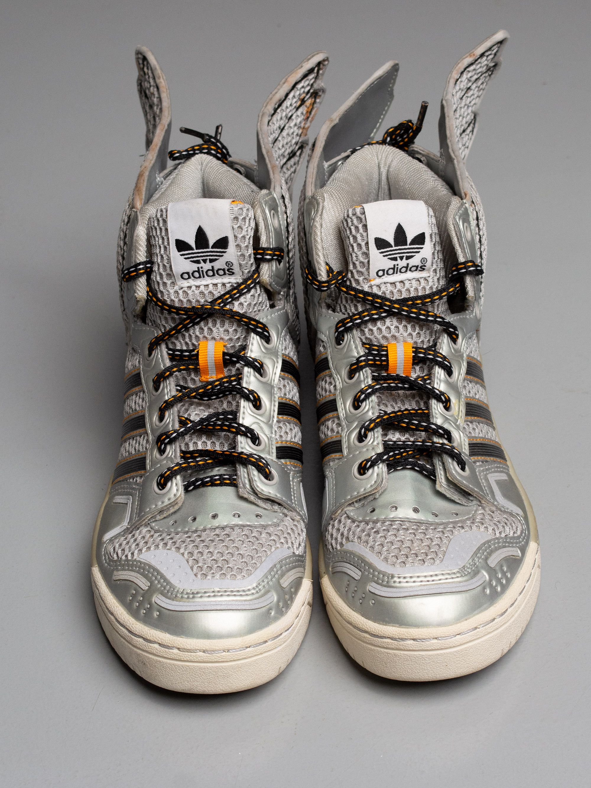Adidas × Jeremy Scott adidas X Jeremy Scott AW12 JS Wings "Mesh" Metallic Silver Size US 5 / EU 37 - 3 Thumbnail