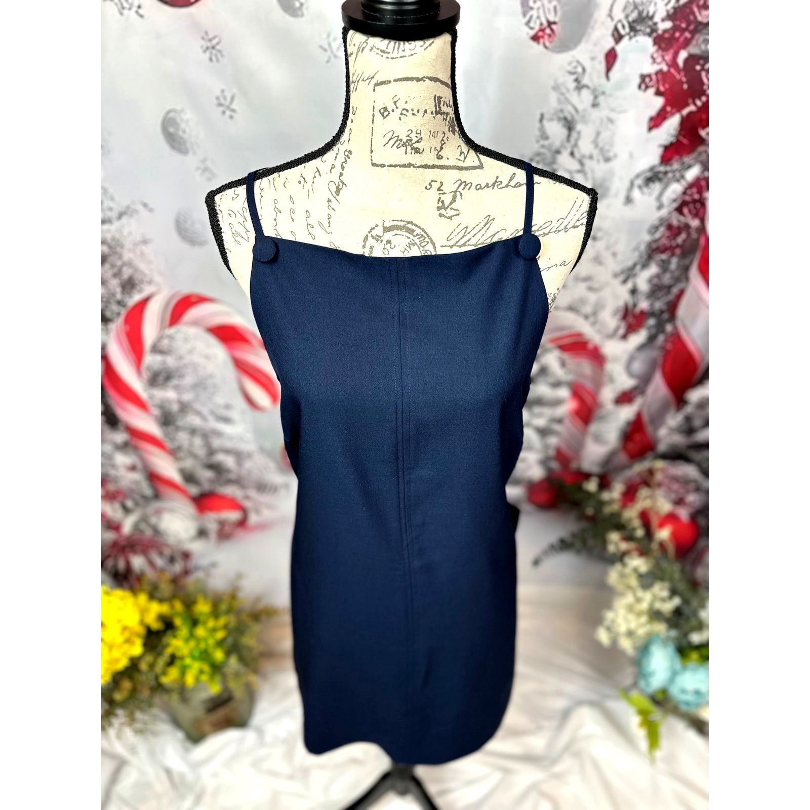 Other Lulu's Chic Ease Sleeveless Apron Mini Dress Navy Blue XL Size XL / US 12-14 / IT 48-50 - 12 Thumbnail