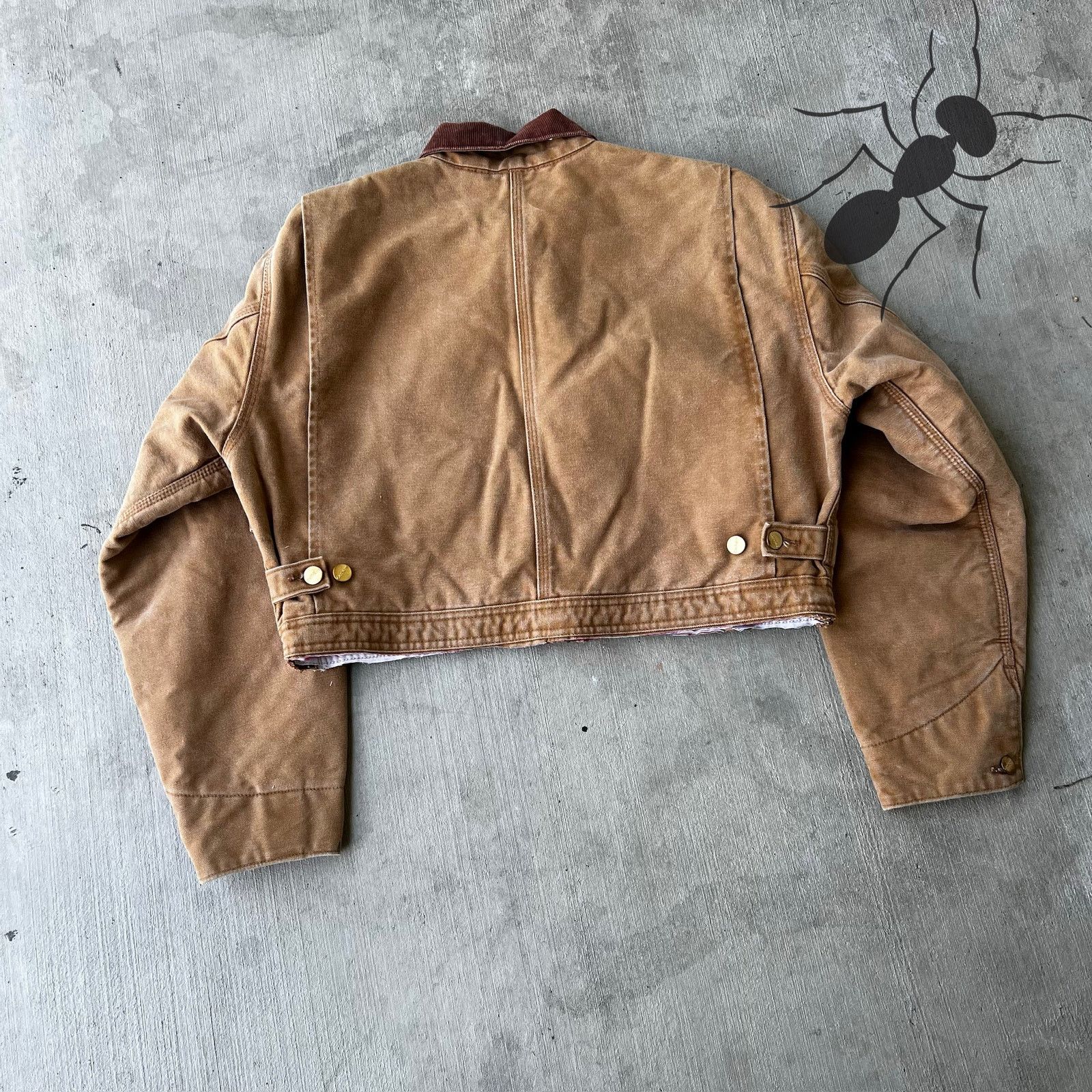 Carhartt × Vintage Carhartt brown cropped Detroit style work wear jacket Size US M / EU 48-50 / 2 - 4 Thumbnail