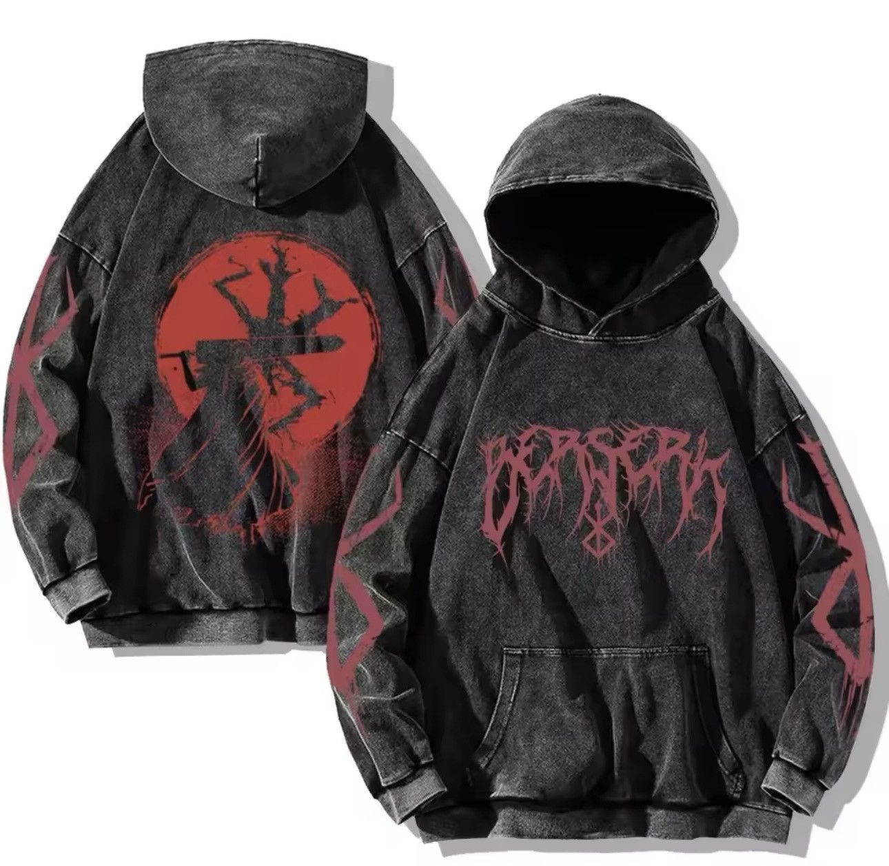 Japanese Brand Hoodie BERSERK Size US M / EU 48-50 / 2 - 1 Thumbnail
