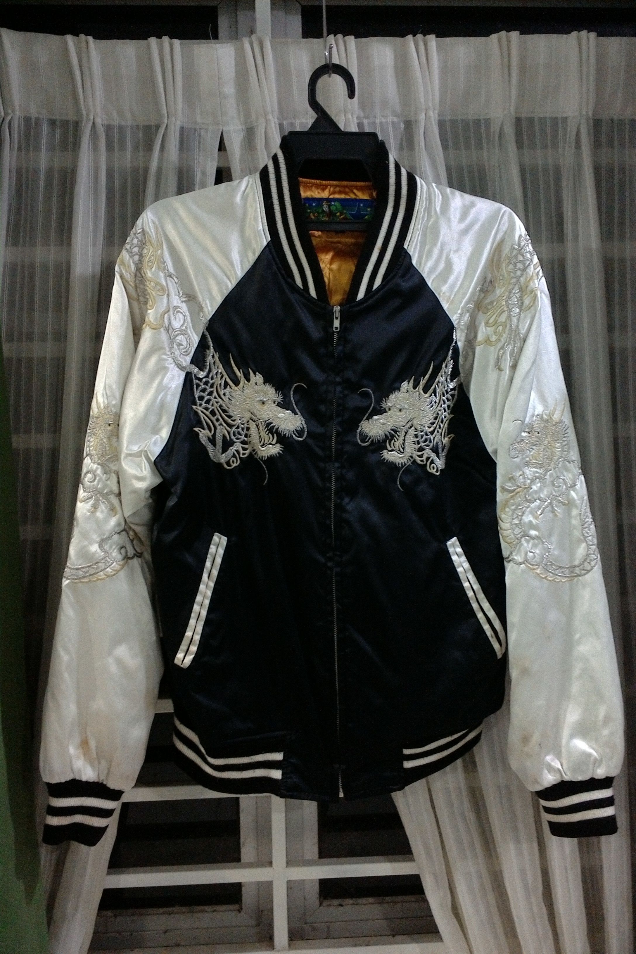 Japanese Brand Vintage Sukajan Dragon embroidery Size US L / EU 52-54 / 3 - 1 Thumbnail