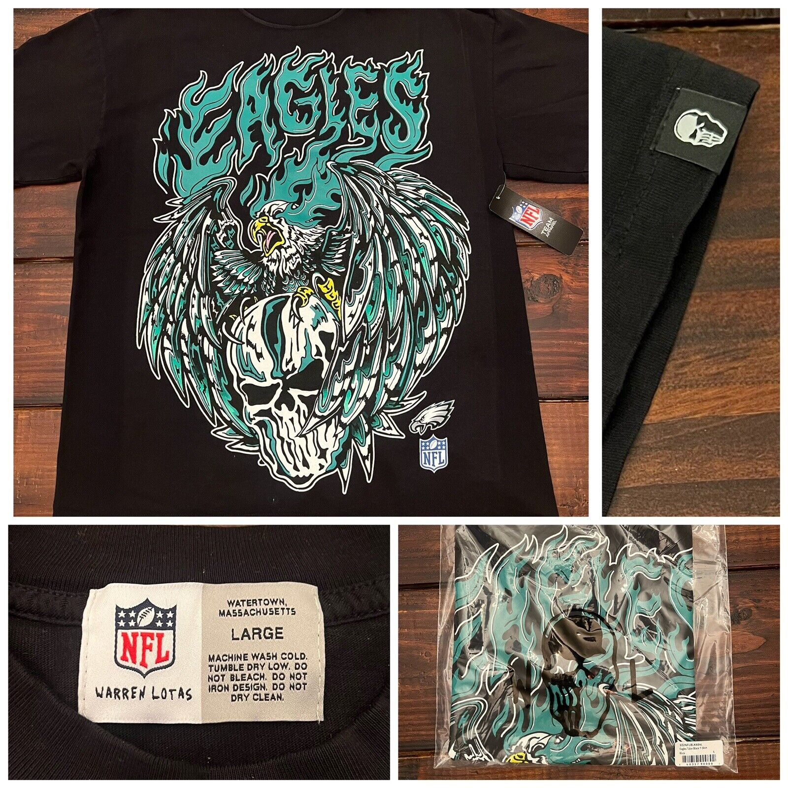 Warren Lotas, Shirts, Warren Lotas Nfl Philadelphia Eagles Ombre Tee  Shirt