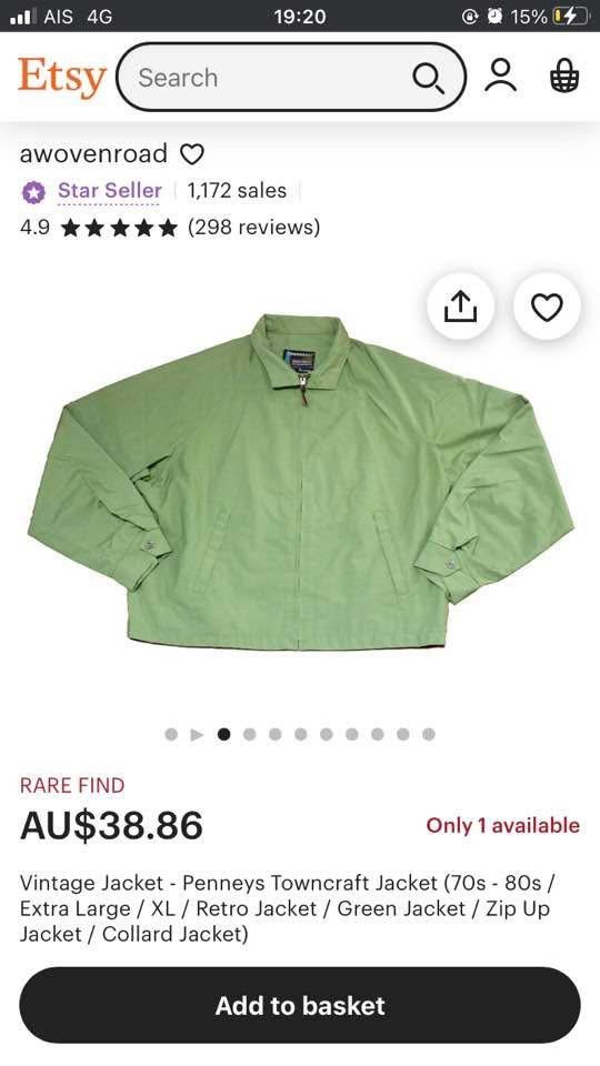 JCPenney Vintage Jc Panny Towncratf Jacket 70s Size US M / EU 48-50 / 2 - 7 Thumbnail