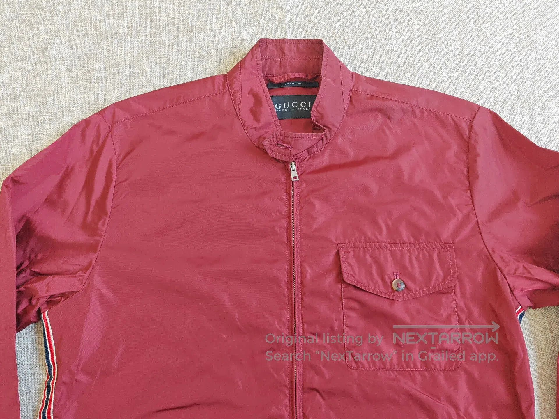 Gucci Gucci Men's Red Zip Jacket. Size US S / EU 44-46 / 1 - 2 Thumbnail