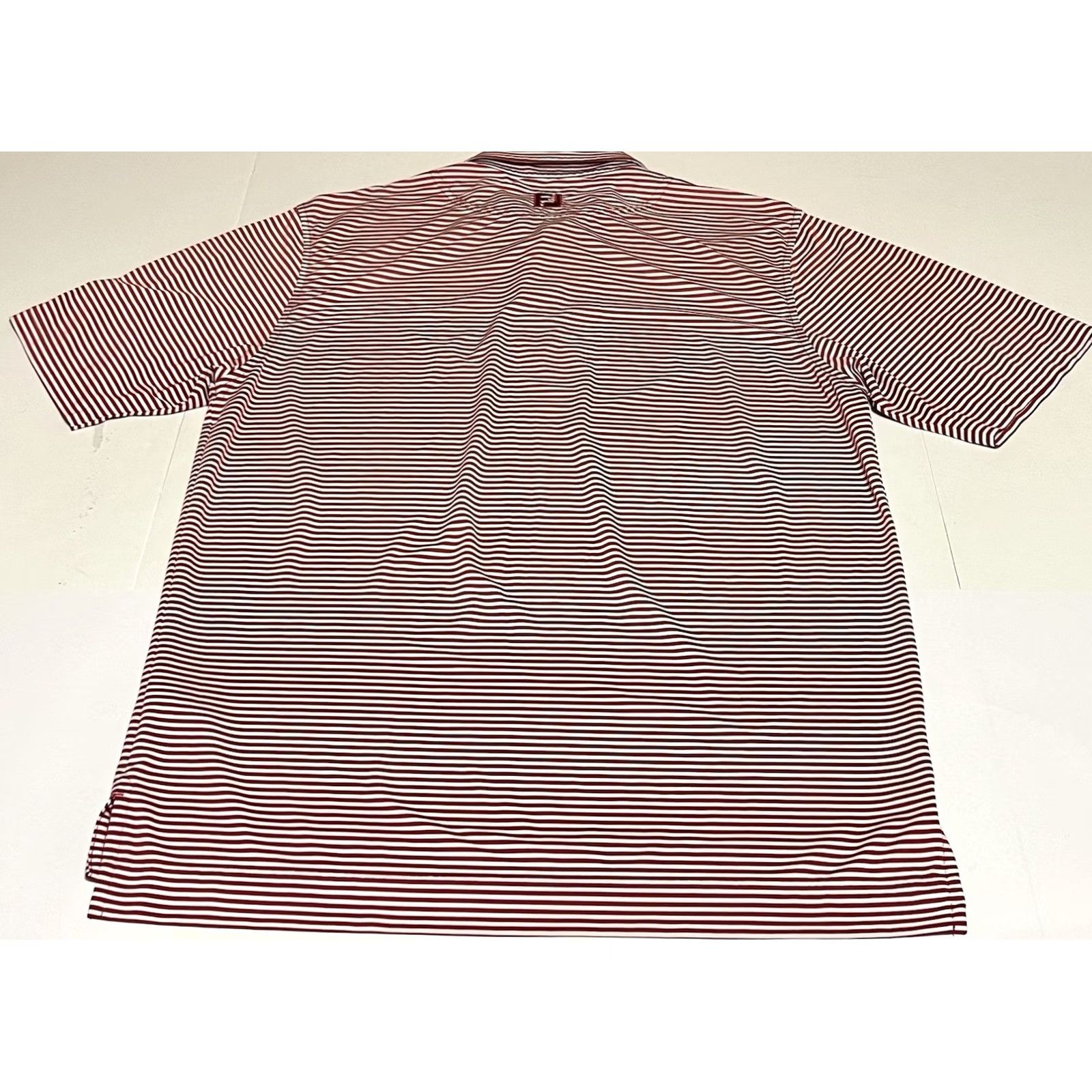 Footjoy FootJoy Polo Mens M Red Stripe Golf Performance Eagle Checkered Flags Shirt Size US M / EU 48-50 / 2 - 4 Thumbnail
