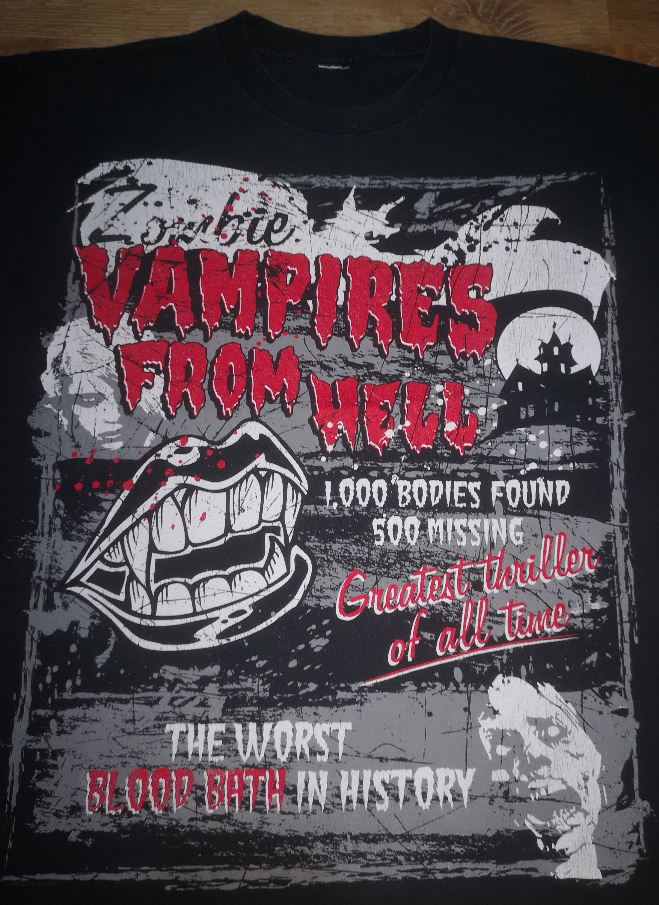 Expert Horror × Vintage Vintage y2k Zombie Vampires From The Hell ODM Promo Shirt Size US L / EU 52-54 / 3 - 4 Thumbnail