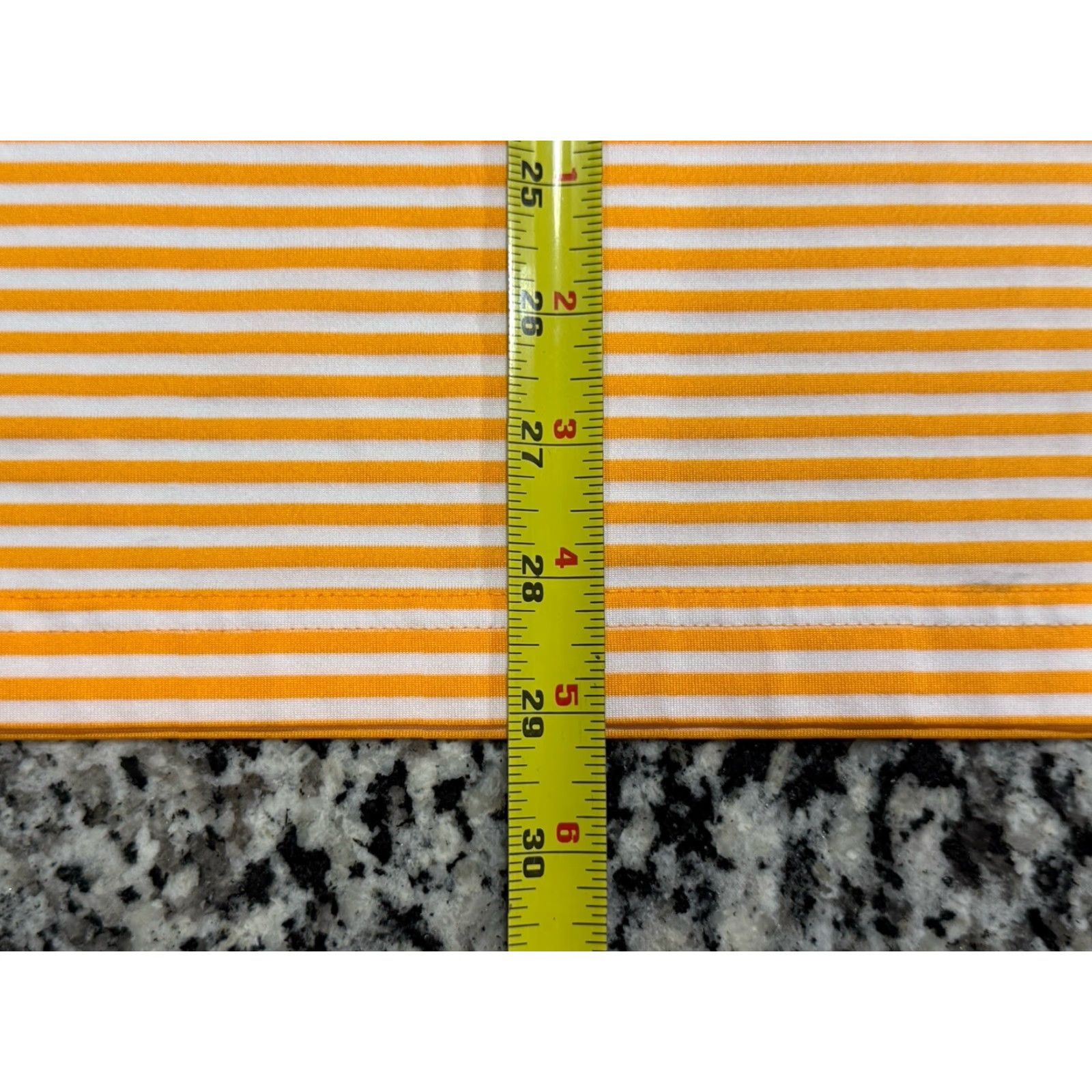 Vintage VINTAGE not used; original is not vintage. Create title: Masters Tech Augusta National Golf Polo Shirt Men L Orange Striped Performance Shirt Size US L / EU 52-54 / 3 - 2 Thumbnail