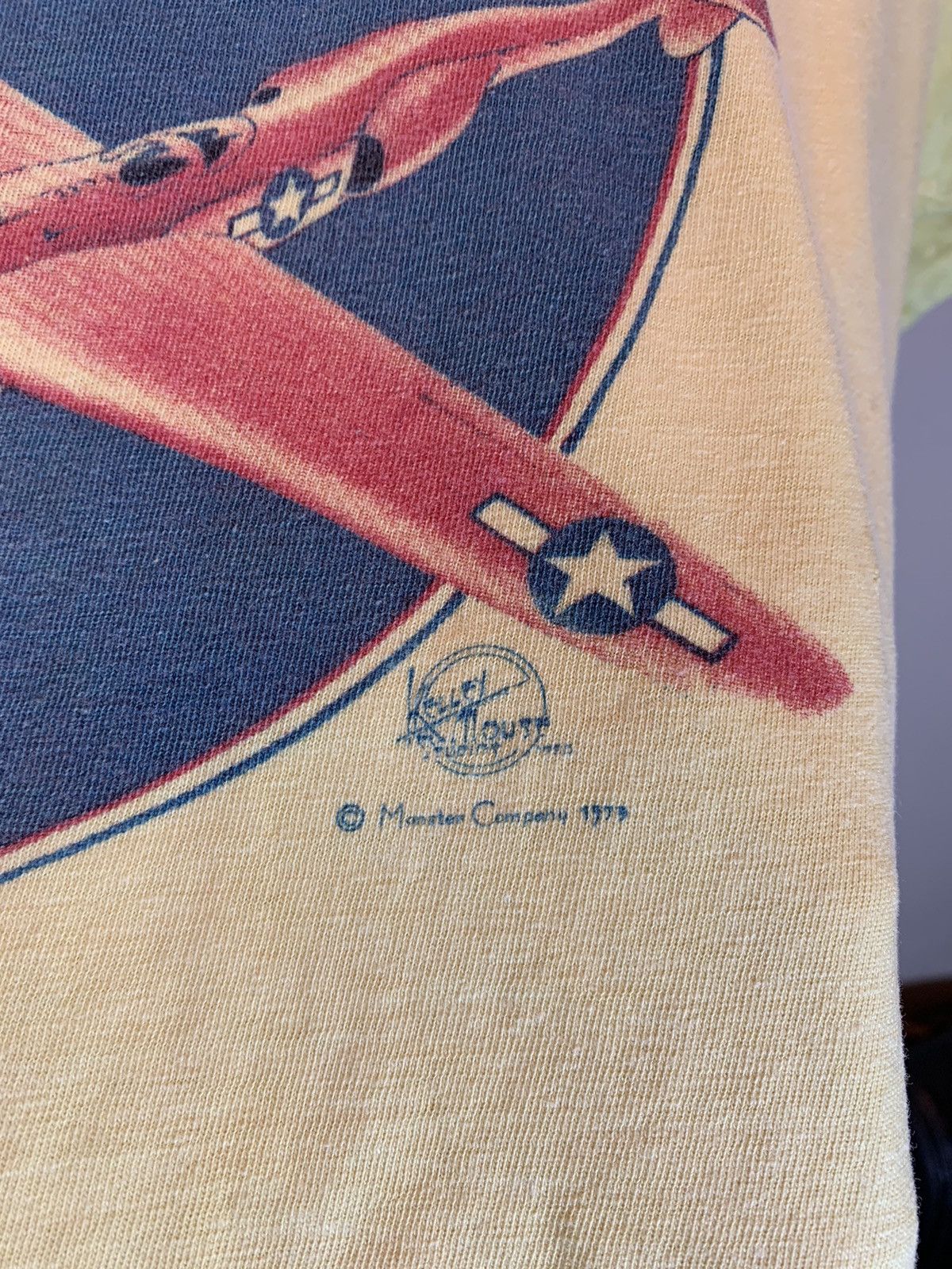 Vintage RARE* Vintage 1973 Kelley Mouse Airplane Single Stitch Shirt Size US L / EU 52-54 / 3 - 6 Thumbnail
