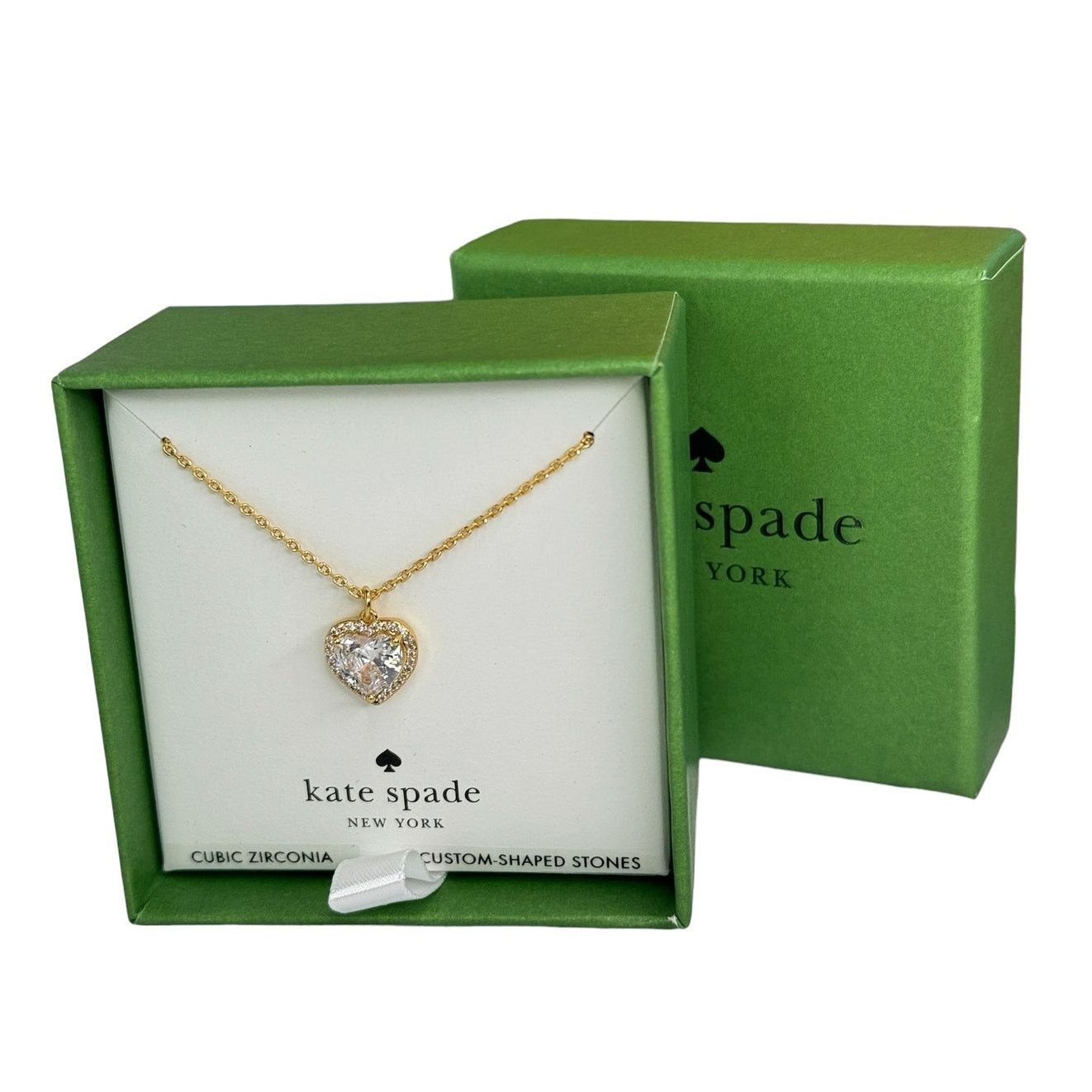 Kate Spade Kate Spade New York CZ heart pendant necklace Box included Size ONE SIZE - 1 Thumbnail