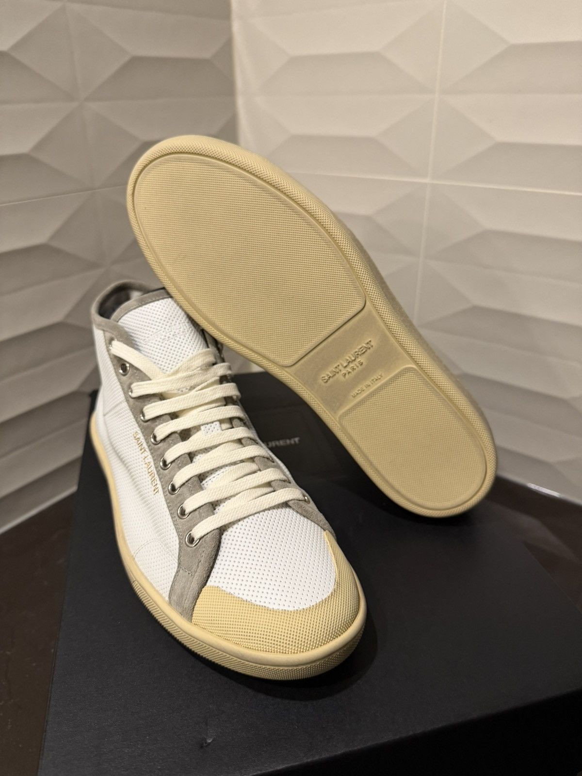 Saint Laurent Paris 🔥 Saint Laurent Paris SL39 Mid Top - Size 42 US 9 Size US 9 / EU 42 - 11 Thumbnail