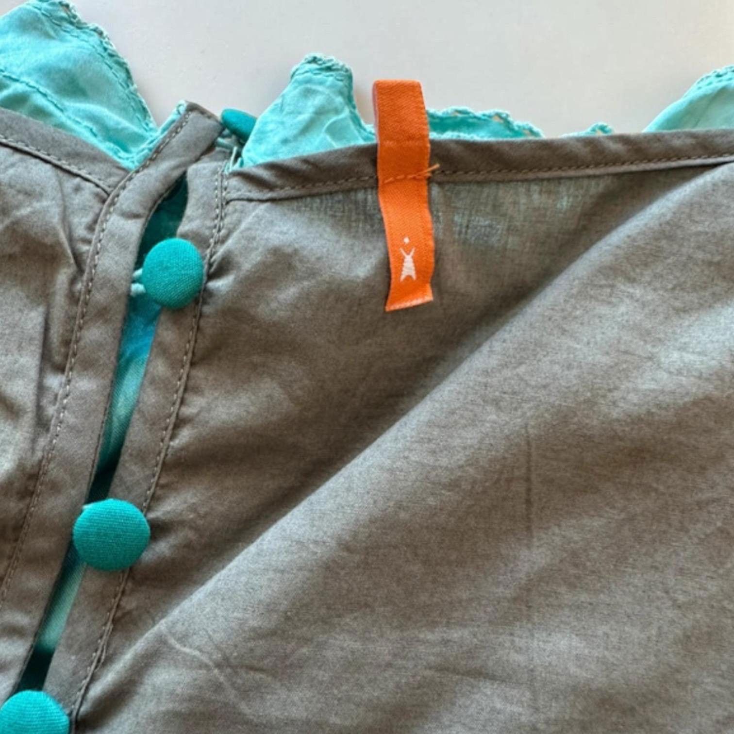 Other The Cop Copine Turquoise Lace Top Size ONE SIZE - 8 Thumbnail