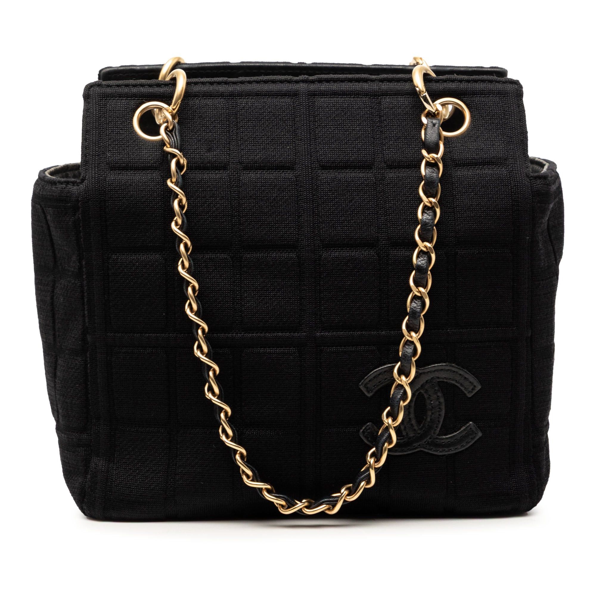 Chanel Jersey CC Chocolate Bar Shoulder Bag Size ONE SIZE - 1 Thumbnail