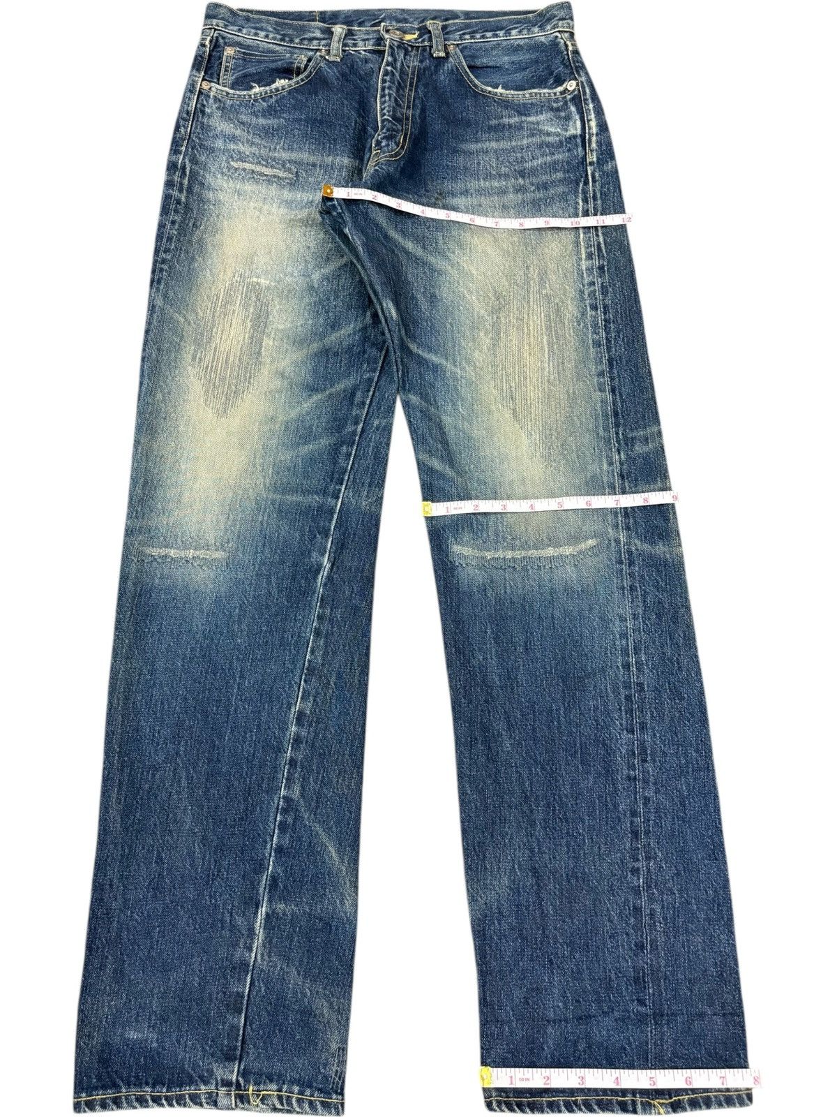 Japanese Brand Vintage Japanese Brand Tilt Mud Wash Baggy Selvedge Jeans Size US 32 / EU 48 - 14 Thumbnail
