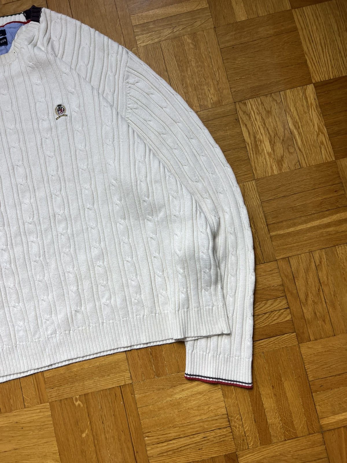 Tommy Hilfiger × Vintage Braid Sweater Tommy Hilfiger vintage 90’s Size US XXL / EU 58 / 5 - 2 Thumbnail