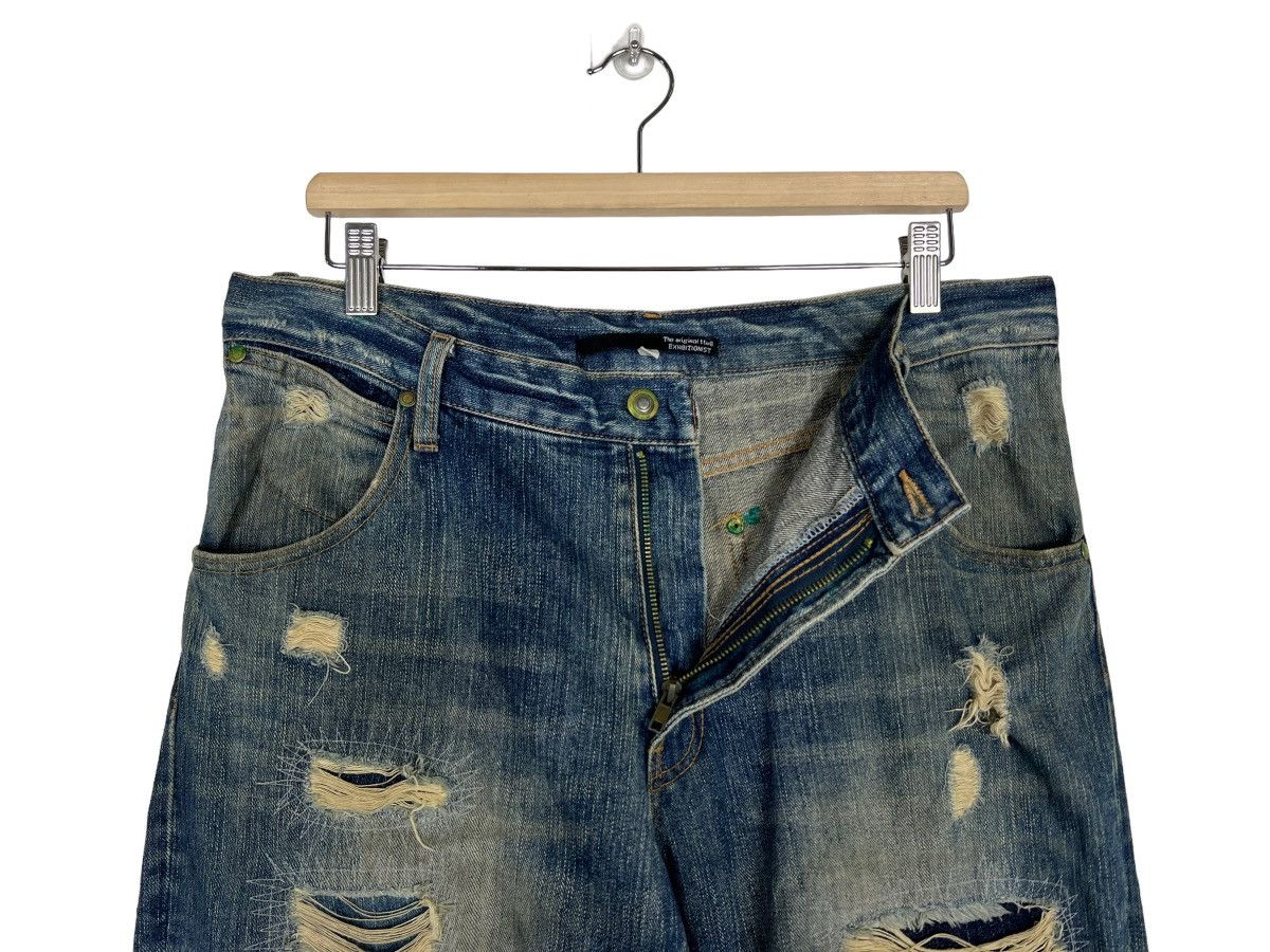 If Six Was Nine 🔥 TTU EXHIBITION DISTRESSED DENIM BROKEN DYED Size US 34 / EU 50 - 11 Thumbnail