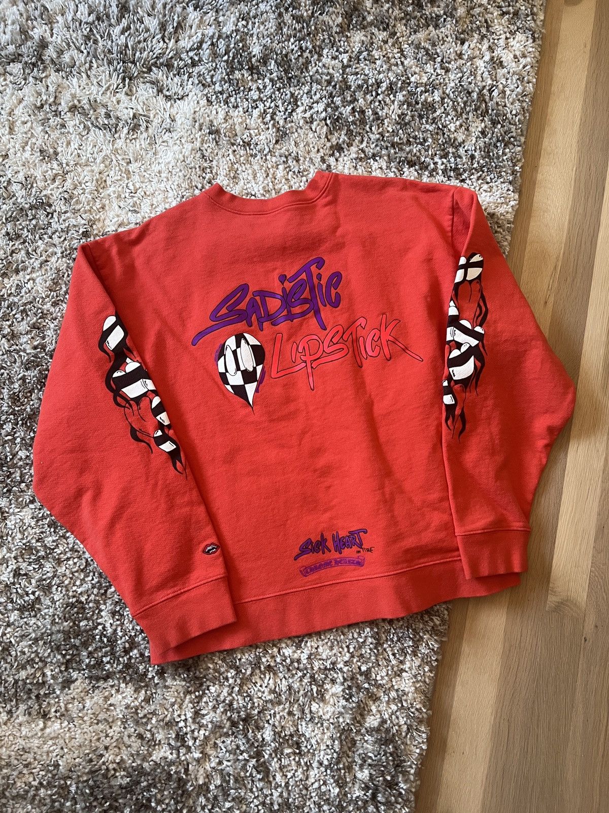 Chrome Hearts Chrome Hearts Matty Boy Sadistic Lipstick Crewneck Size XL Size US XL / EU 56 / 4 - 2 Thumbnail