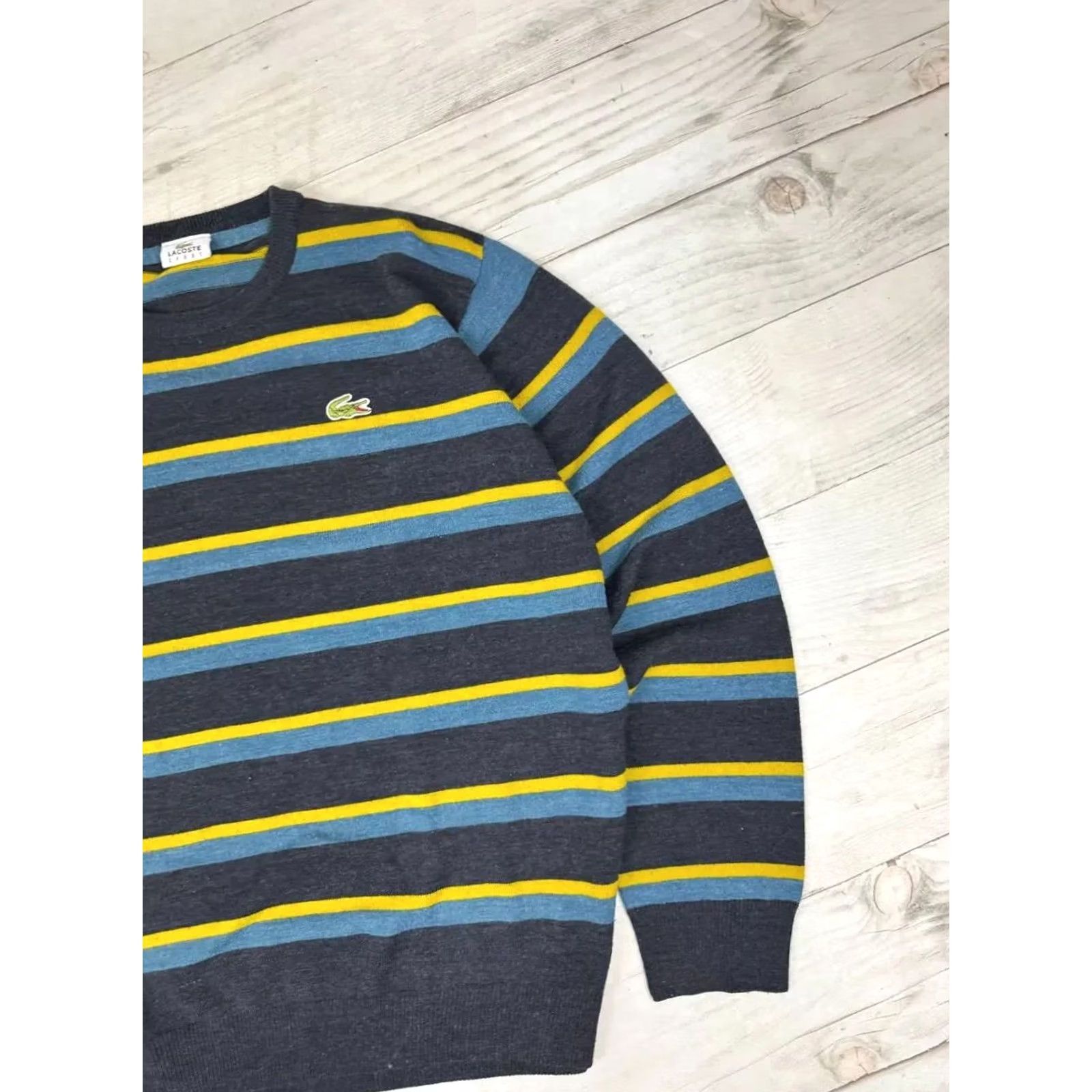 Lacoste VINTAGE Lacoste Sport Sweater Gray Size 2XL Men Size US XXL / EU 58 / 5 - 4 Thumbnail
