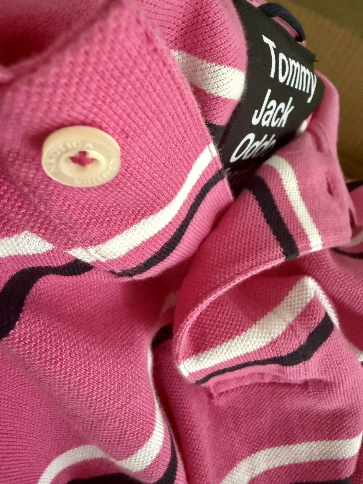 Other Tommy Jack Oddo Verdier Custom 1/1 Pink Striped Polo Size US M / EU 48-50 / 2 - 4 Thumbnail