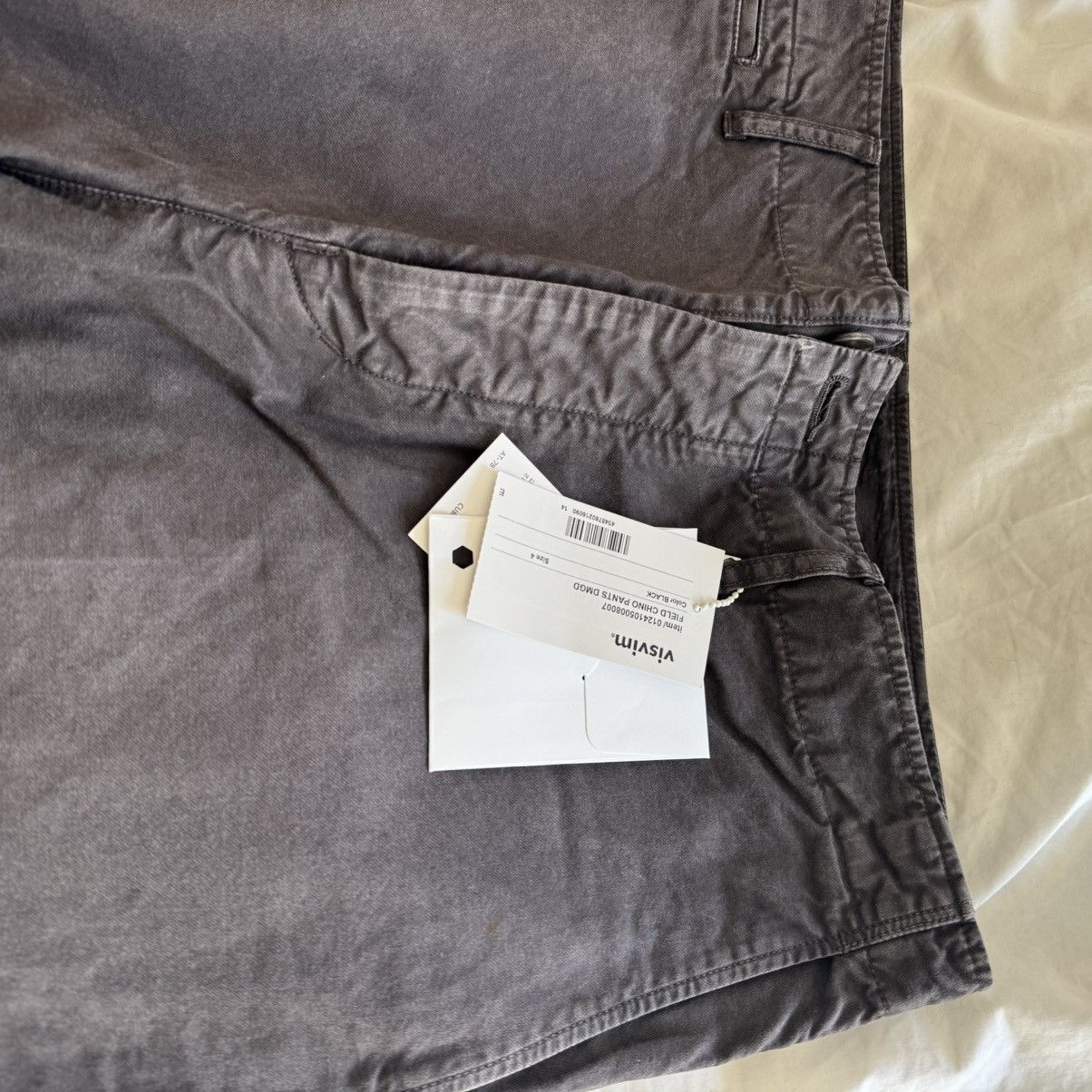 Visvim VISVIM SS24 FIELD CHINO PANTS DMGD BLACK Size US 34 / EU 50 - 4 Thumbnail