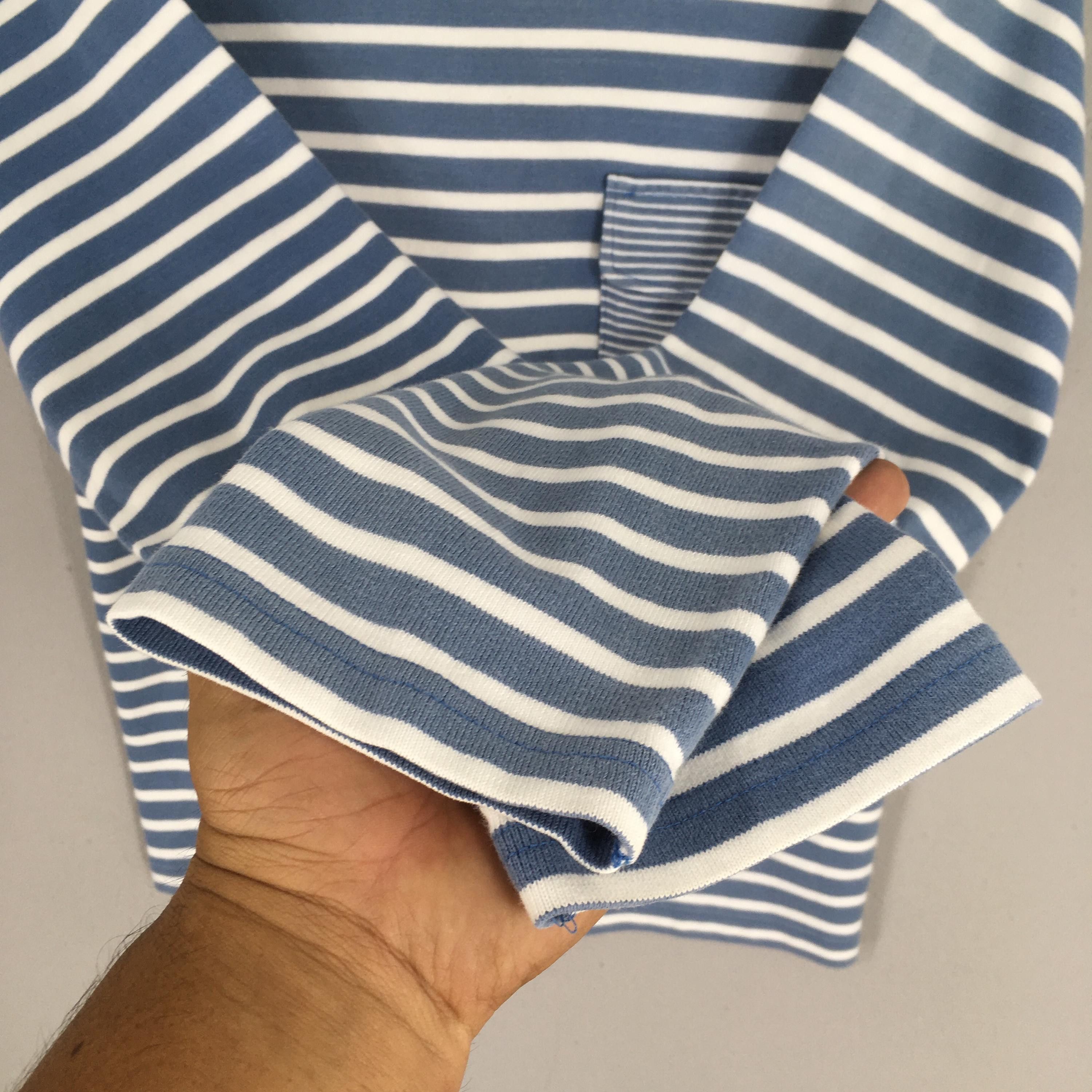 Nigel Cabourn Vintage 90s Nigel Cabourn Striped Blue Shirt Medium Size US M / EU 48-50 / 2 - 4 Thumbnail