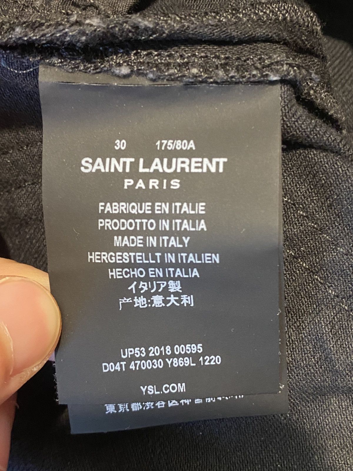 Saint Laurent Paris Saint Laurent Paris 2018 Ripped D02s Size US 30 / EU 46 - 4 Thumbnail