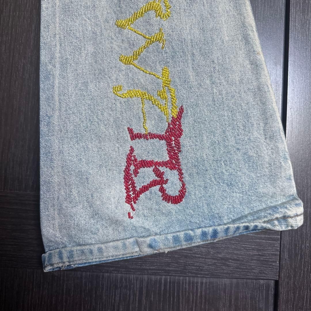 Who Decides War WHO DECIDES WAR Embroidered Denim Pants Blue 30 Size US 30 / EU 46 - 5 Thumbnail