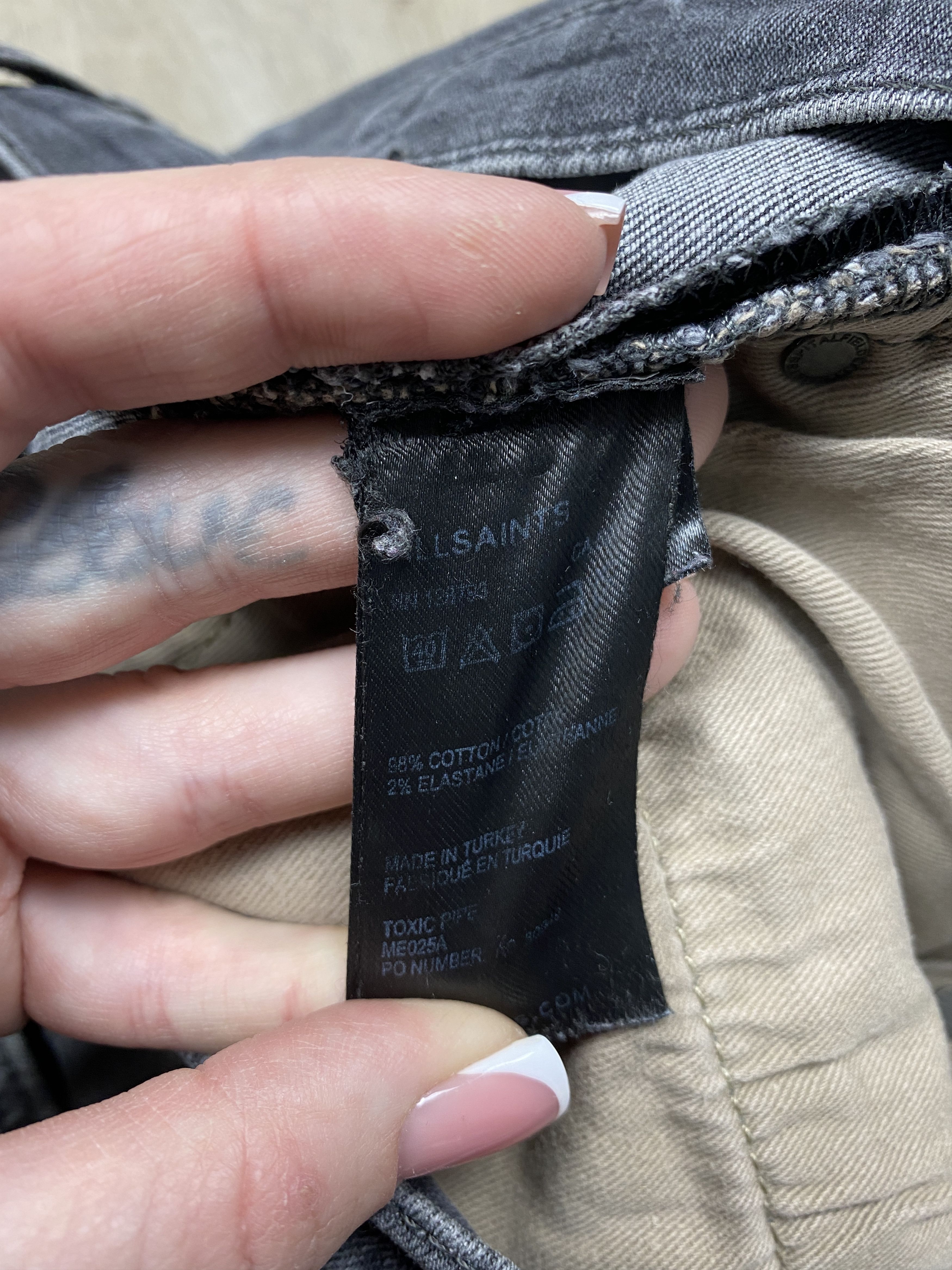 Allsaints Allsaints Toxic Pipe Vintage Mens Denim Pants Jeans Size US 32 / EU 48 - 4 Thumbnail
