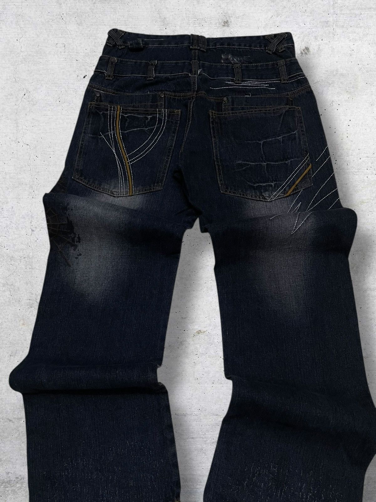 Hysteric Glamour VINTAGE MAD PUNK CRAFTED JAPAN DESIGNER SPIDER DOUBLE WAIST Size US 30 / EU 46 - 13 Thumbnail