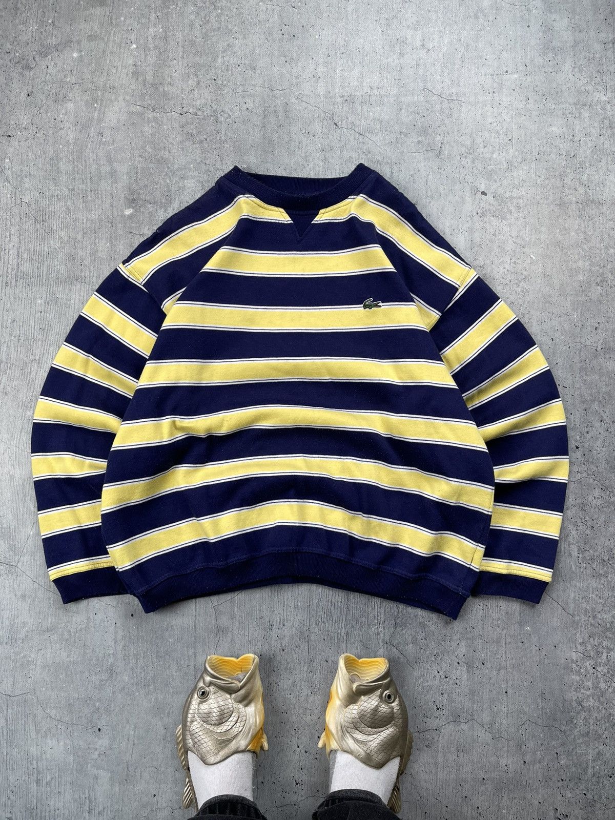 Lacoste × Vintage Mens Sweater Sweatshirt Lacoste Vintage Size M/L Size US L / EU 52-54 / 3 - 1 Thumbnail