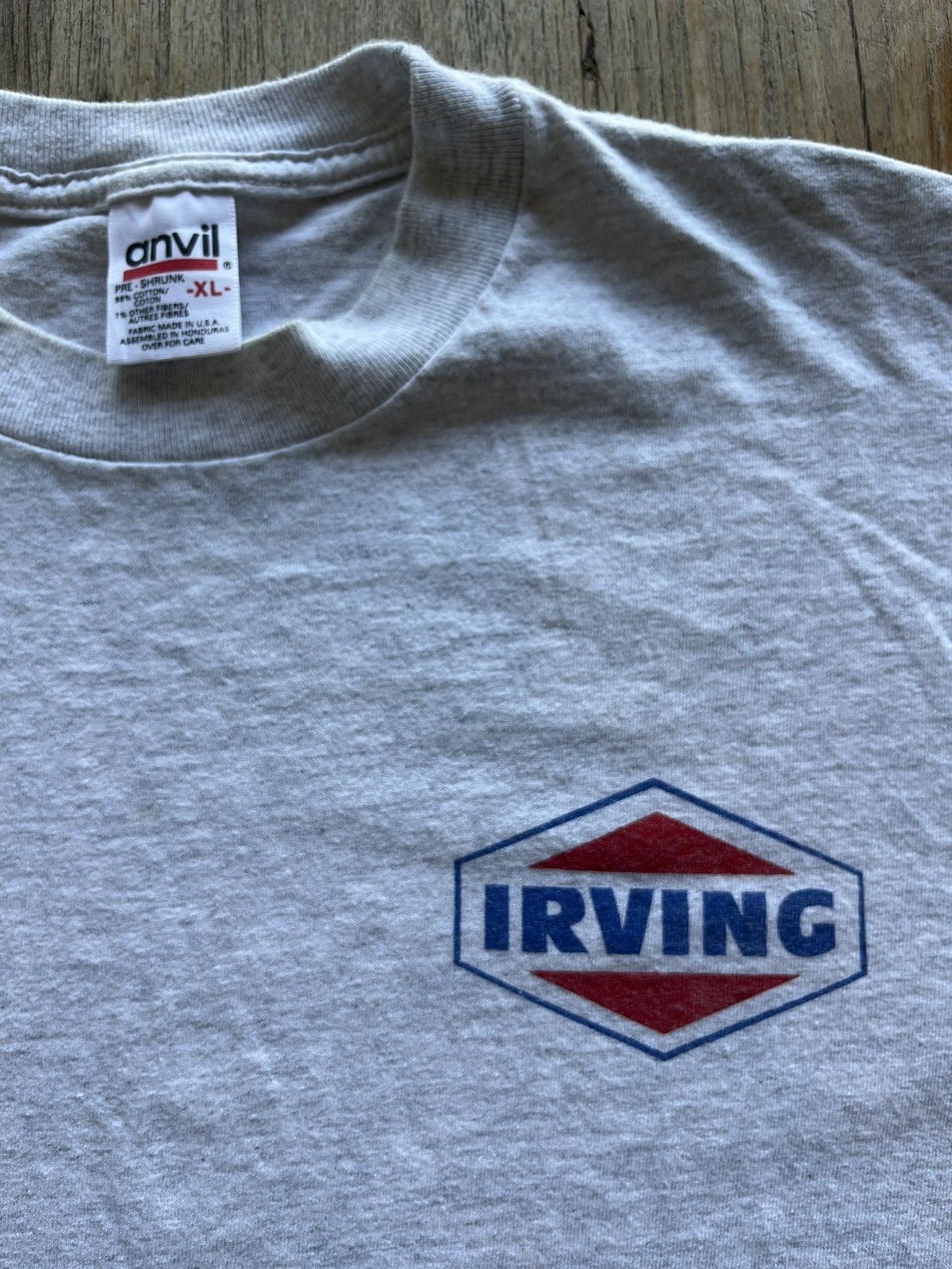 Vintage Vintage IRVING Gas and Oil Company 90’s Tshirt Size US XL / EU 56 / 4 - 5 Thumbnail
