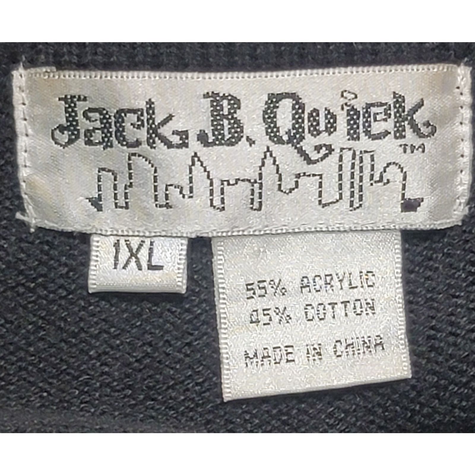 Other Jack B Quick Black Blue Yellow Button Cardigan Sweater 1XL Size XL / US 12-14 / IT 48-50 - 4 Thumbnail