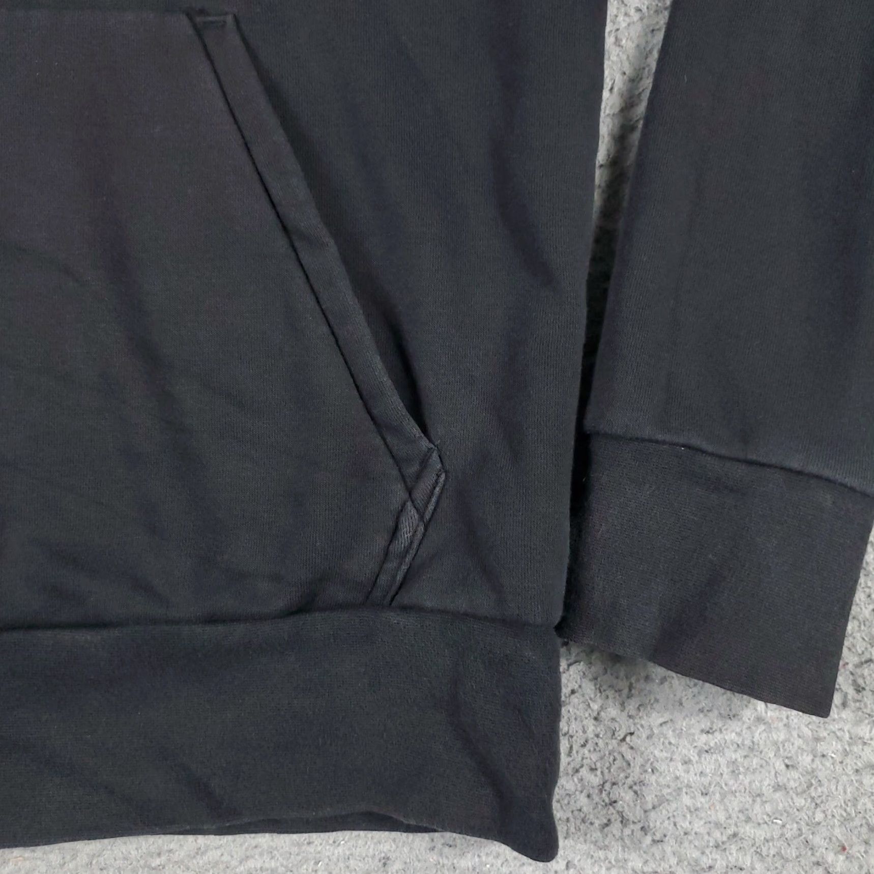 Adidas Adidas Hoodie Mens Small Black Pullover Sweatshirt Mock Neck Logo Pocket All Seasons Sports Size US S / EU 44-46 / 1 - 5 Thumbnail