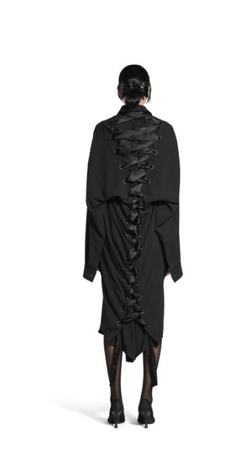 Balenciaga o1bcso1str0525 Balenciaga MIX Gowns in Black Size M / US 6-8 / IT 42-44 - 10 Thumbnail