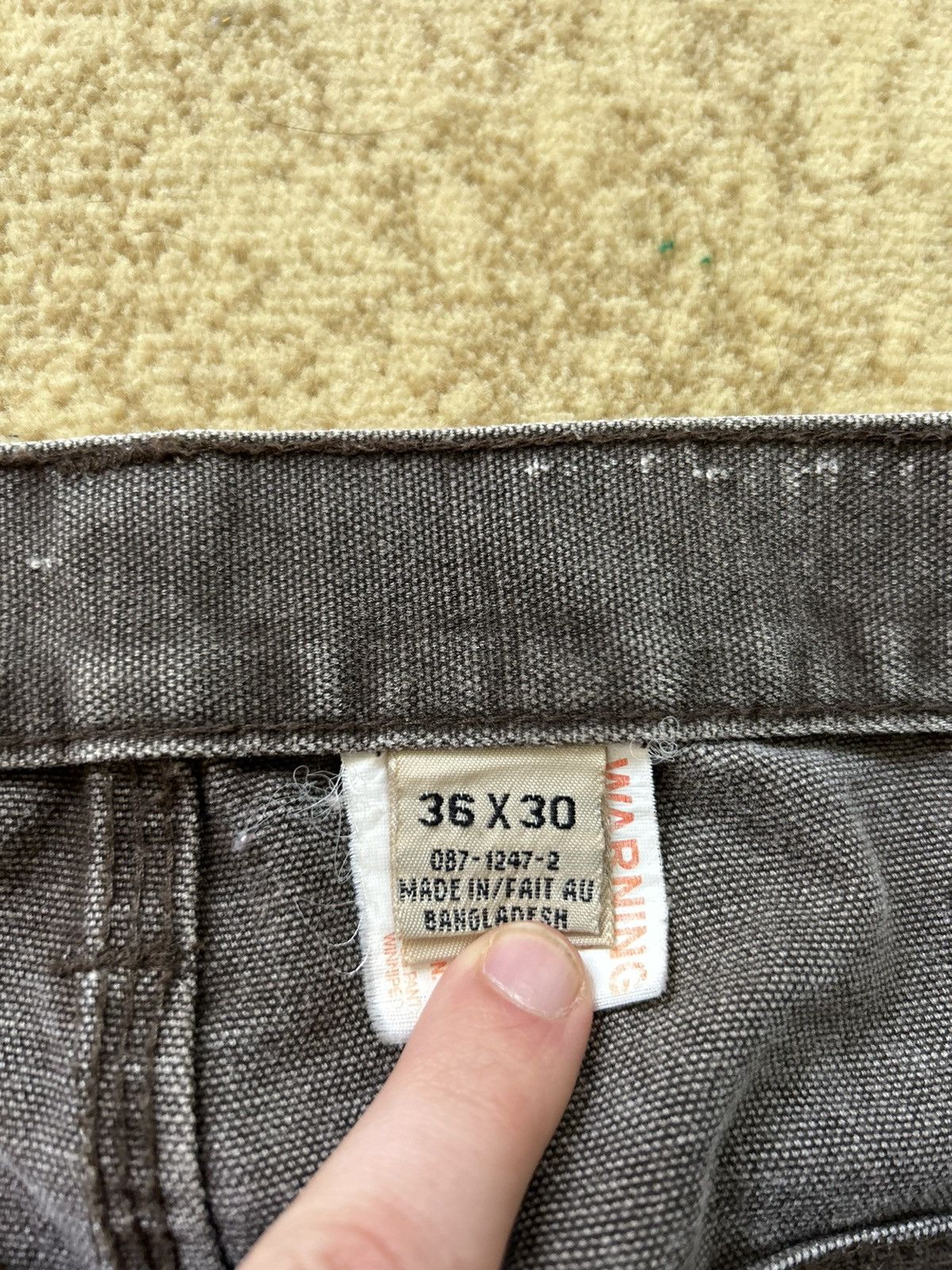 Japanese Brand Vintage Faded Brown Carpenter Jeans Size US 34 / EU 50 - 10 Thumbnail