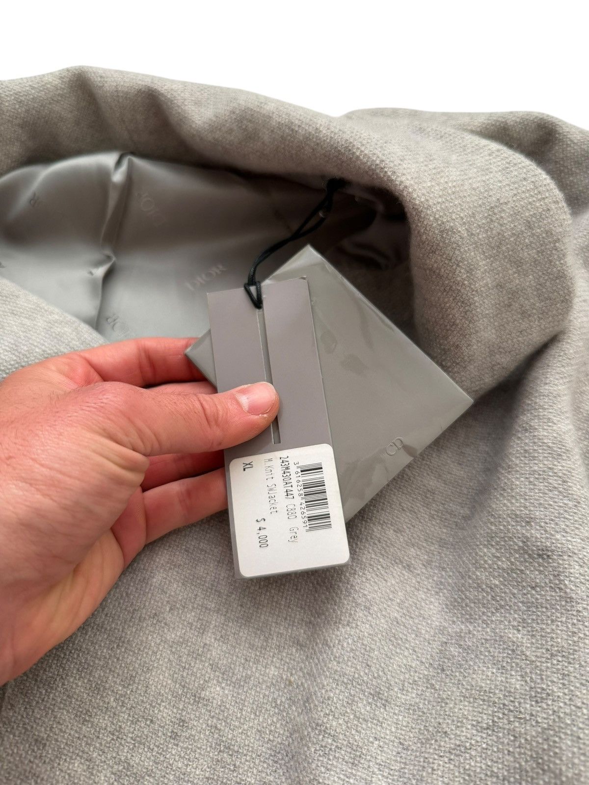 Dior $4000 Cashmere Cropped Ruched Collar Jacket Size US XL / EU 56 / 4 - 7 Thumbnail