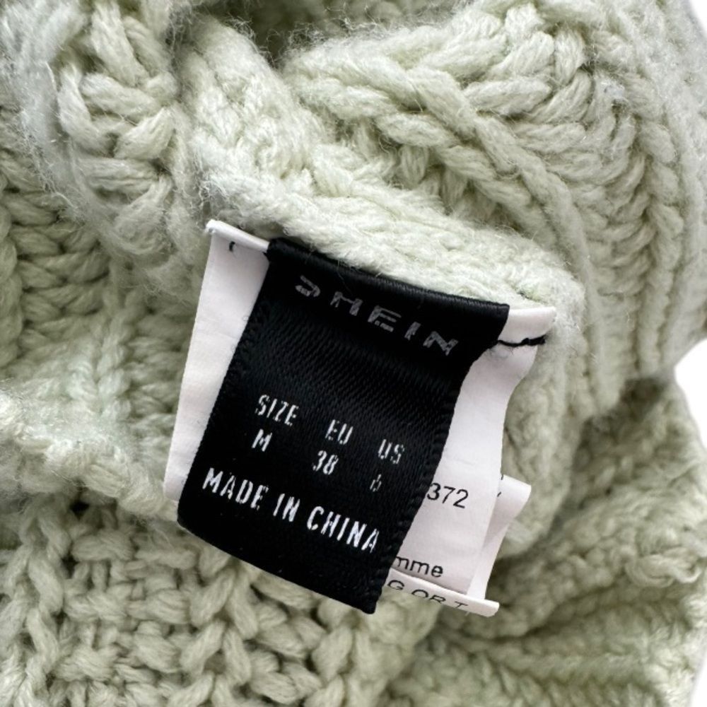 Shein SHEIN Mint Green Cropped Sweater | Mock Neck | Flared Sleeve Size M / US 6-8 / IT 42-44 - 6 Thumbnail