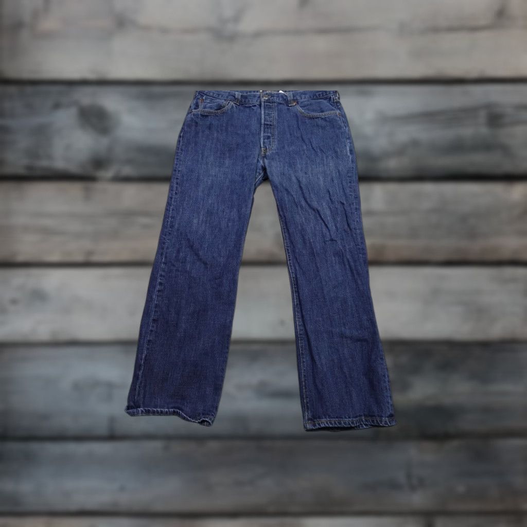 Levi's Levi's 501 Jeans Mens 36x30 Blue Regular Fit Button Fly Relaxed Western USA Dark Jeans Size US 36 / EU 52 - 1 Thumbnail