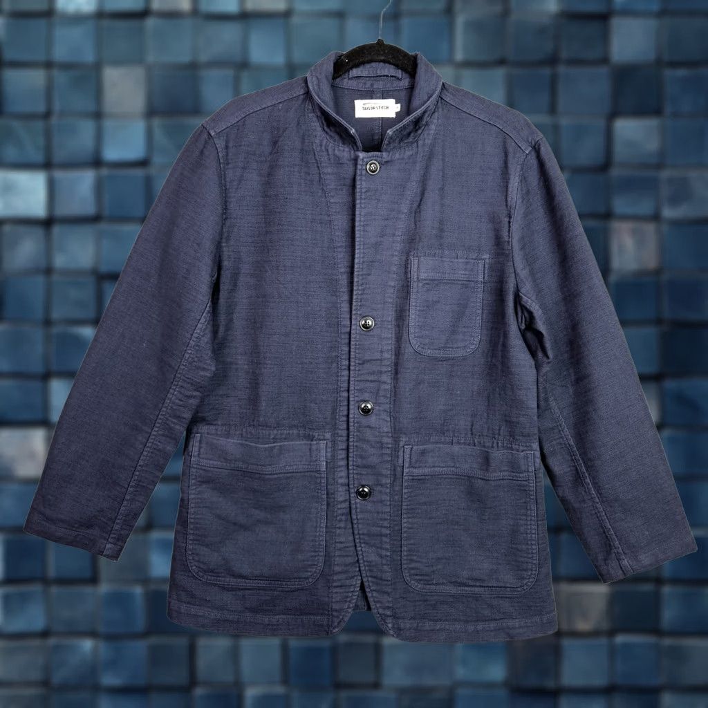 Taylor Stitch Taylor Stitch Men's Navy Blue Emerson Button Up Double Cloth Jacket Size 38 Size US XXS / EU 40 - 1 Thumbnail