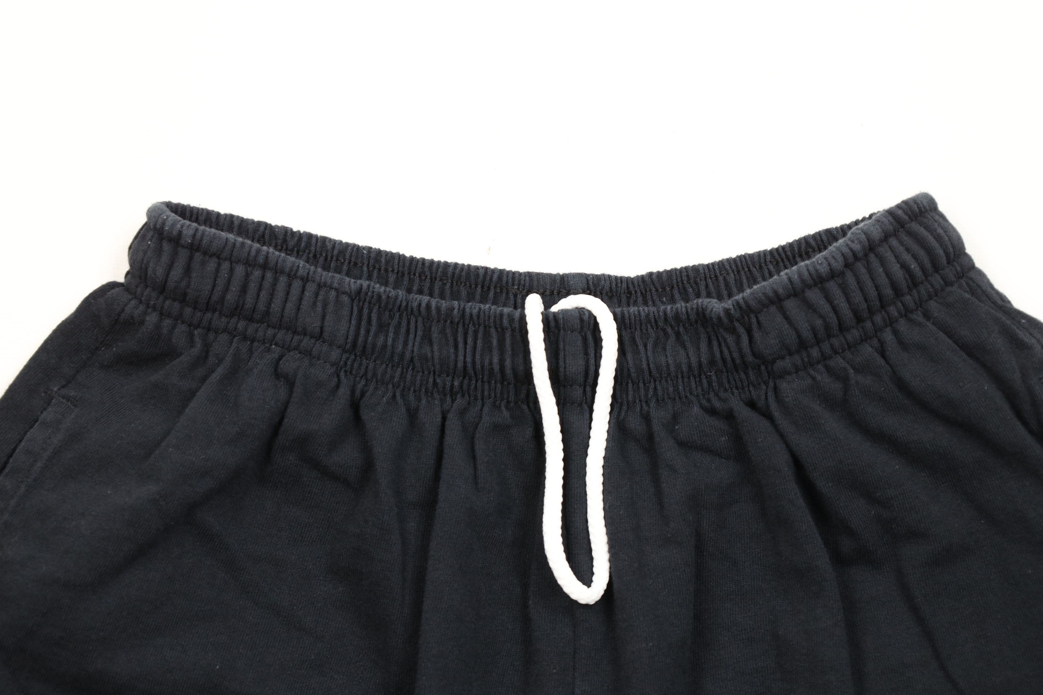 Vintage Vintage 90s Streetwear Blank Cotton Above Knee Shorts Black Size US 30 / EU 46 - 2 Thumbnail
