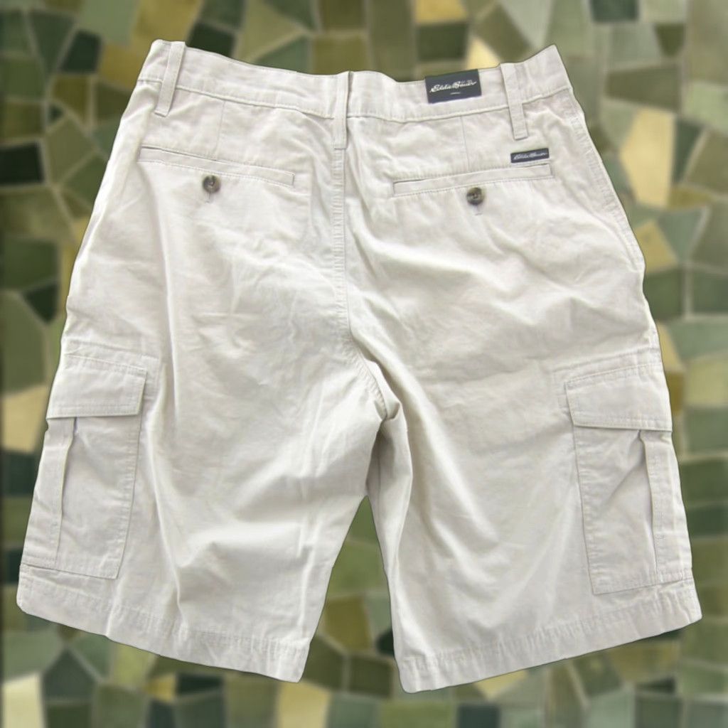 Eddie Bauer VINTAGE NWT Eddie Bauer 100% Cotton Putty Beige River Wash Cargo Pocket Short Men 32 Size US 32 / EU 48 - 1 Thumbnail
