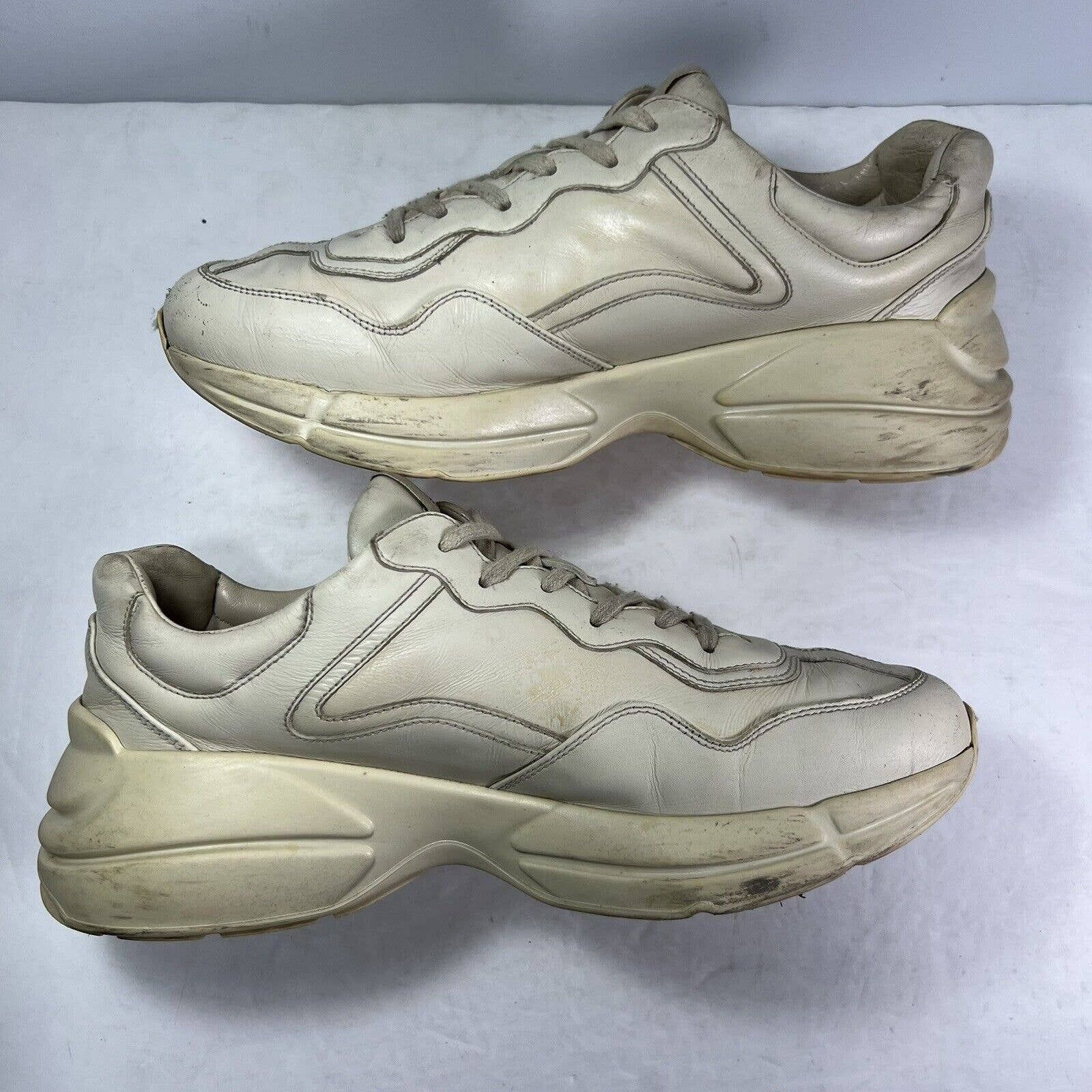 Gucci Gucci Rhyton Leather Sneaker Vintage Logo 500878 DRW00 9522 Size US 10 / EU 43 - 2 Thumbnail