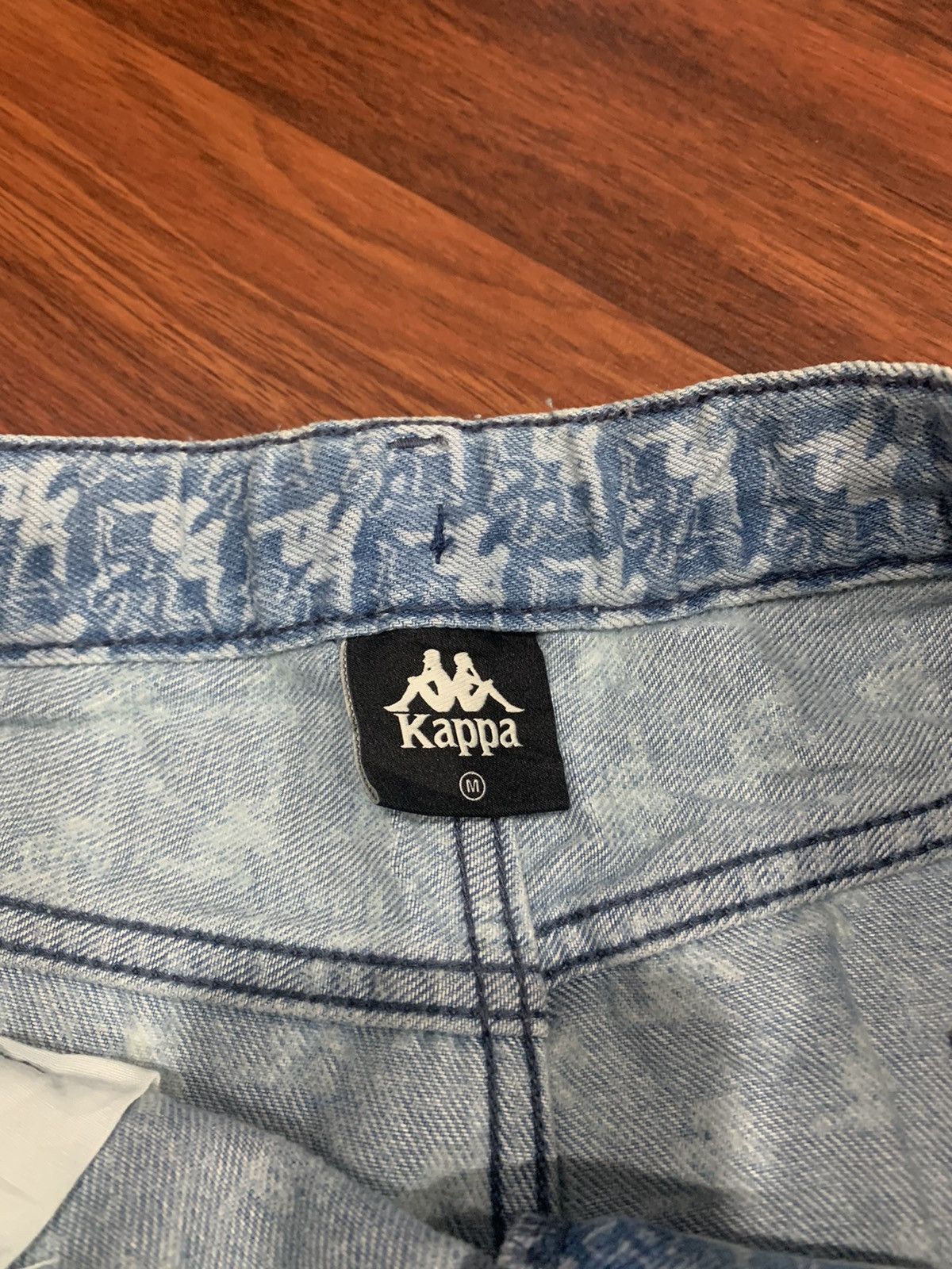 GU × If Six Was Nine × Kappa Gu x Kappa Monogram Baggy Jeans Pants Size US 33 - 12 Thumbnail