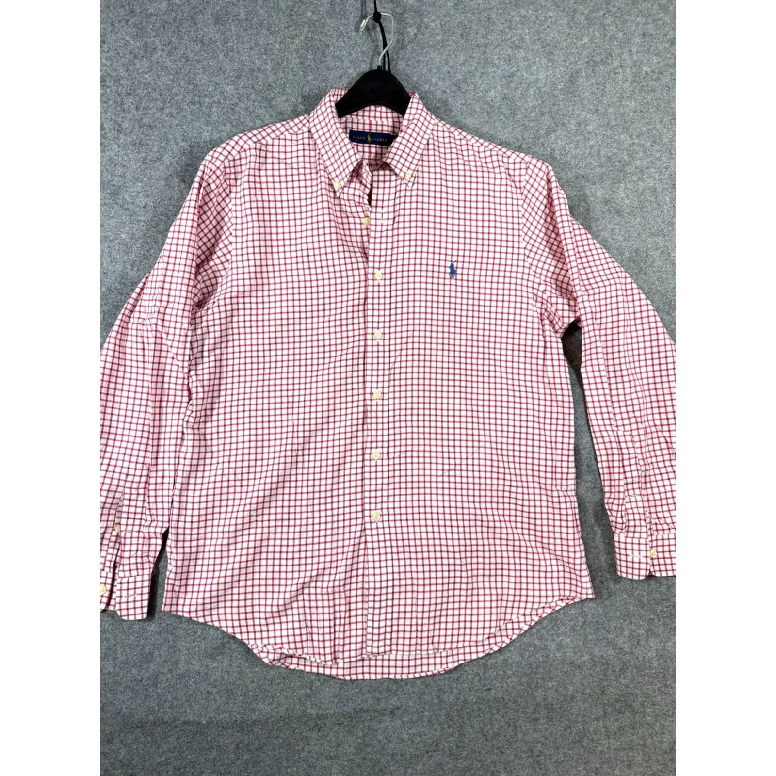 Ralph Lauren Ralph Lauren Shirt Mens L White Red Check Cotton Long Sleeve Button-Down Preppy Shirt Size US L / EU 52-54 / 3 - 3 Thumbnail