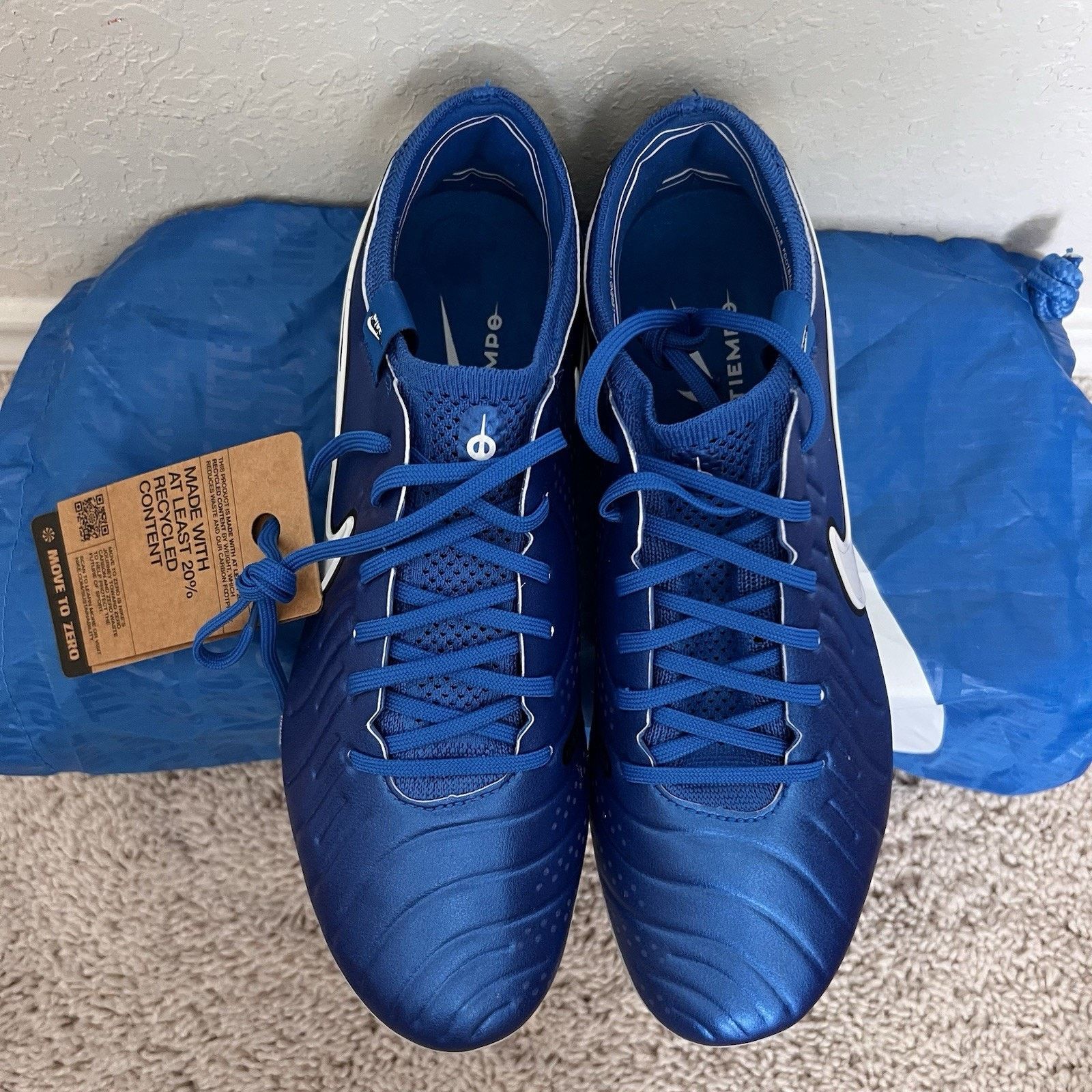 Nike Nike Tiempo Legend 10 Elite FG Soar Blue White Size 8 Size US 8 / EU 41 - 4 Thumbnail
