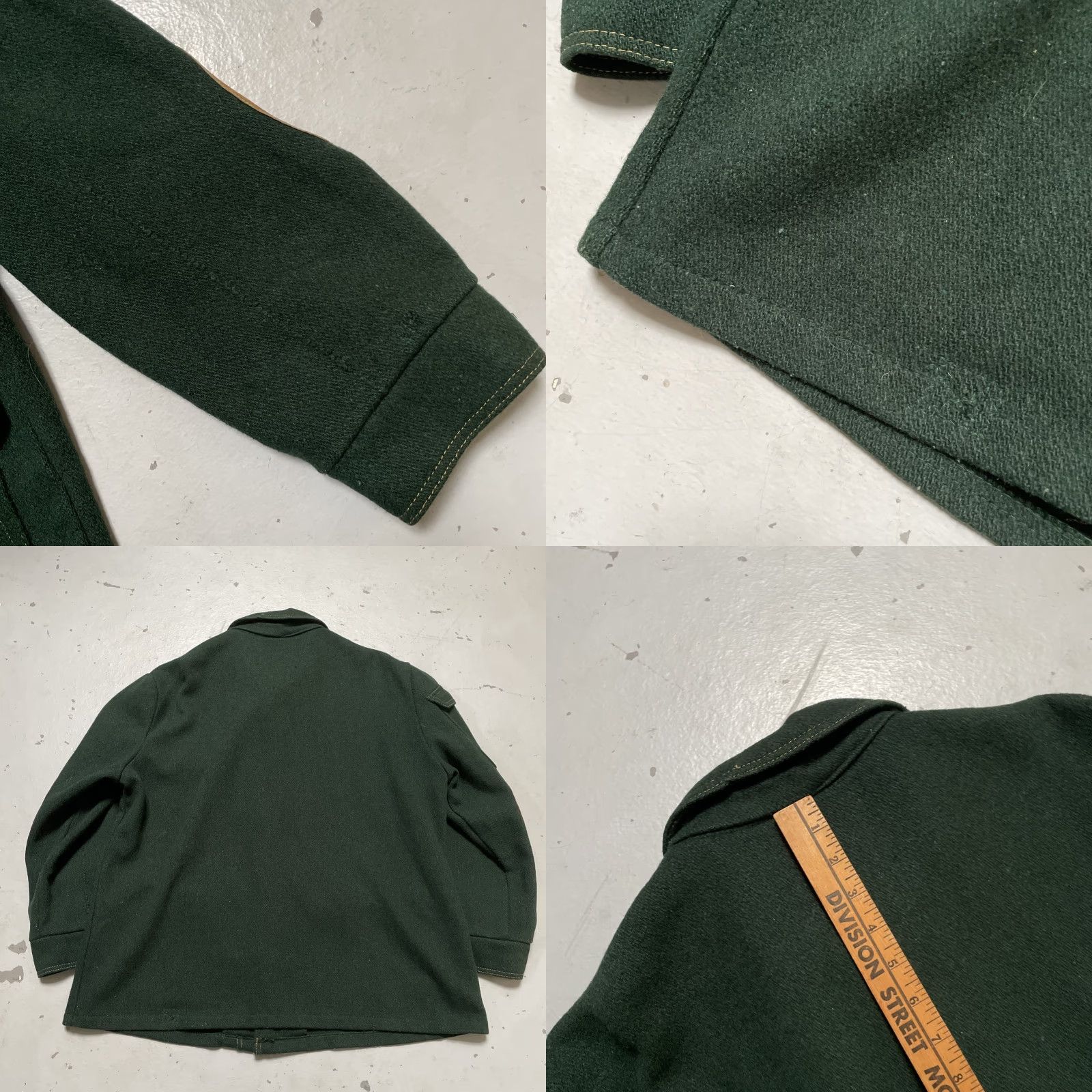 Vintage Vintage Montgomery Ward Wool Suede Leather Shooting Hunting Jacket XL Unisex Adults Green 80s Workwear Outdoor Military Fishing Hunting Pattern Size US XL / EU 56 / 4 - 8 Thumbnail