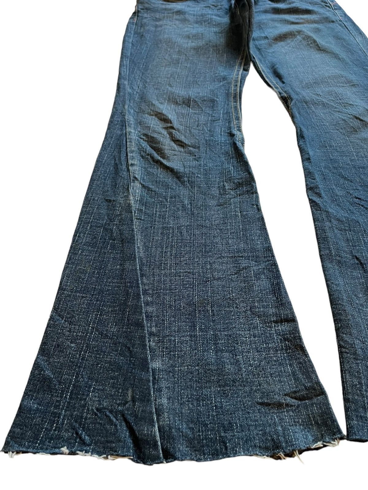 BCBGeneration × Bcbgmaxazria × Japanese Brand SALES🔥Vintage Japanese Buckle Back Spiral Leg Flare Jeans Size 30" / US 8 / IT 44 - 6 Thumbnail