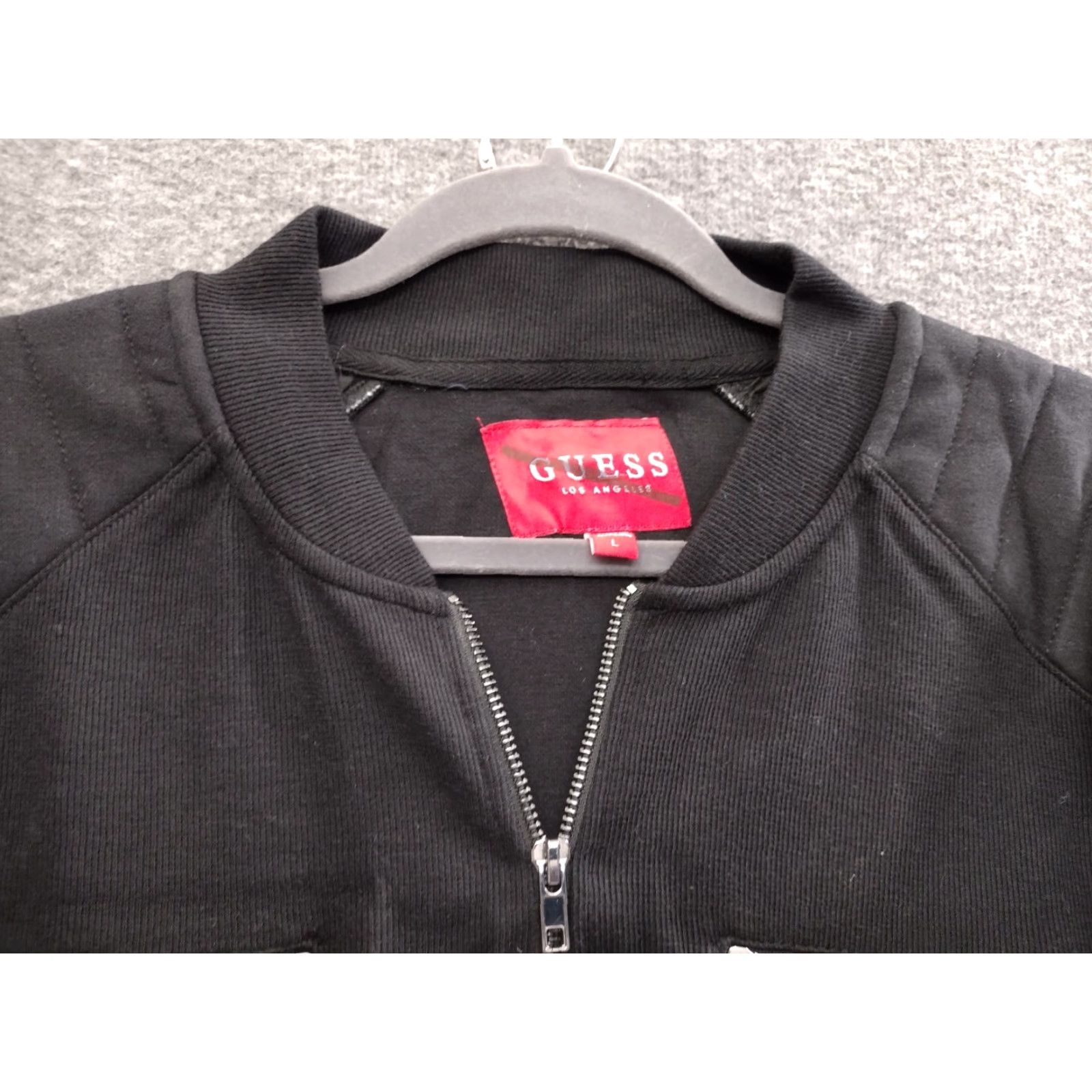 Guess GUESS Jacket Men Moto Zipper Pockets Black L Regular Size US L / EU 52-54 / 3 - 3 Thumbnail