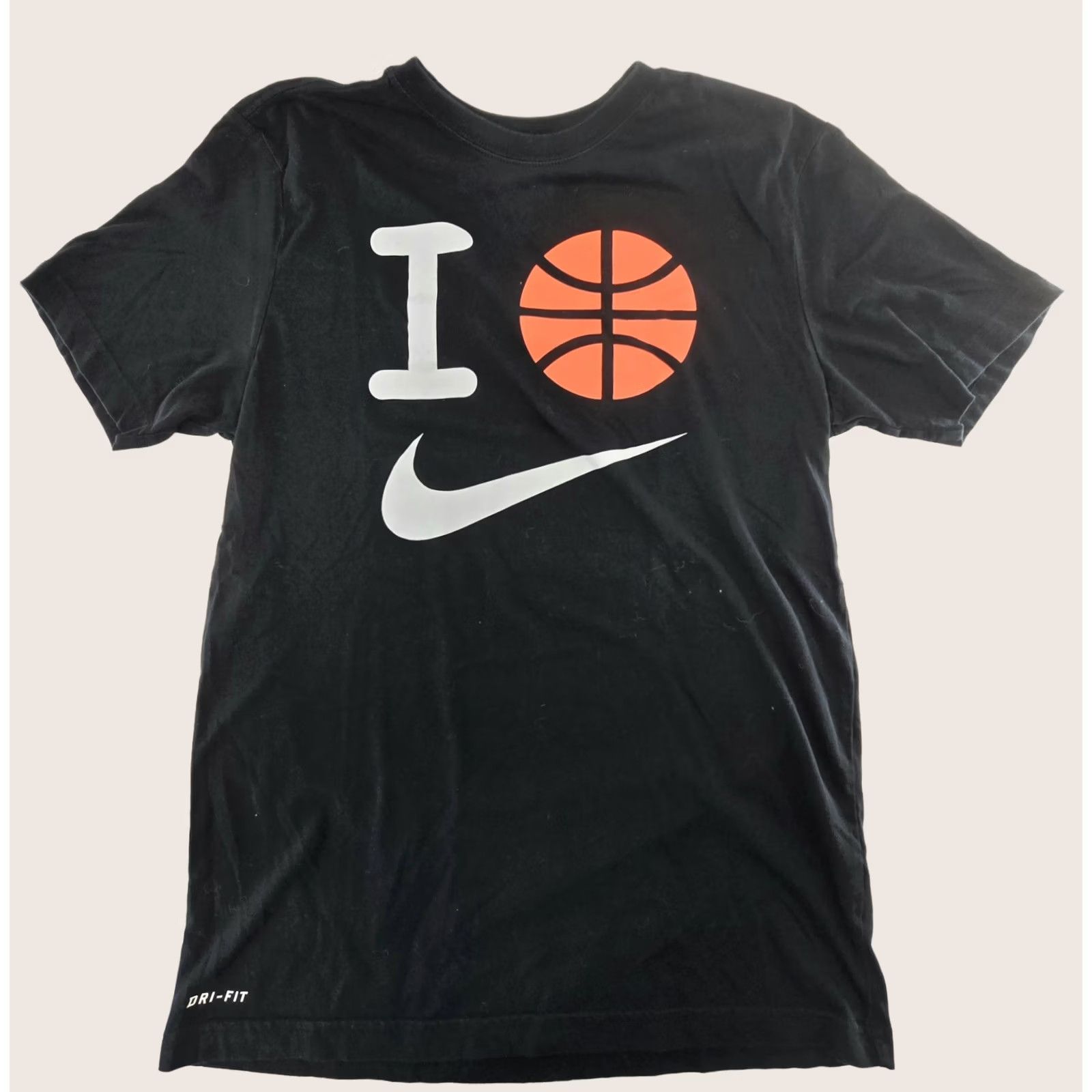 Nike Nike Dri-FIT Shirt Mens M Black I Love Basketball Graphic Short Sleeve Tee Size US M / EU 48-50 / 2 - 1 Thumbnail