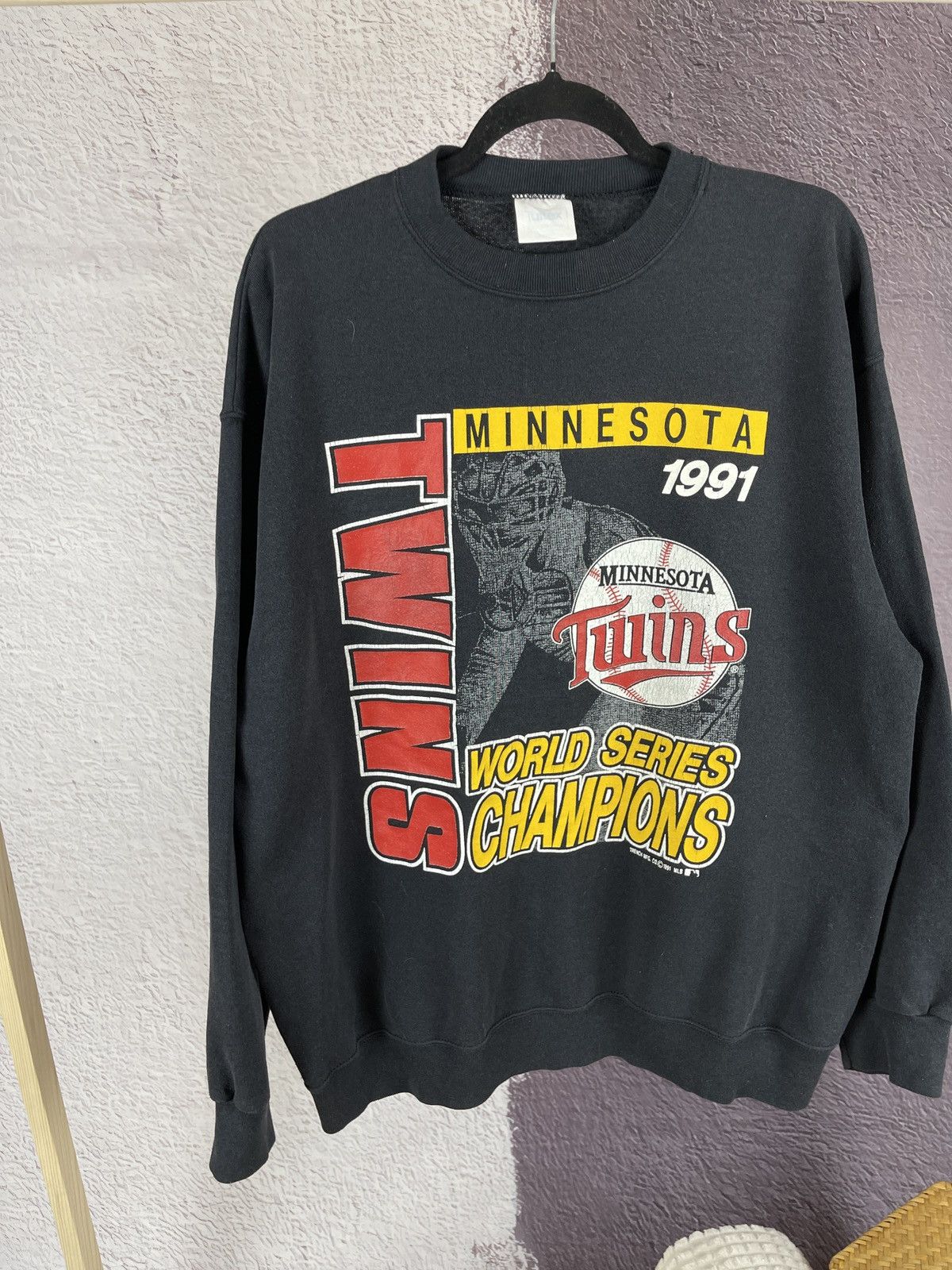 Tultex × Vintage Tultex vintage Minnesota Twins 1991 Champions sweatshirt Size US XL / EU 56 / 4 - 3 Thumbnail